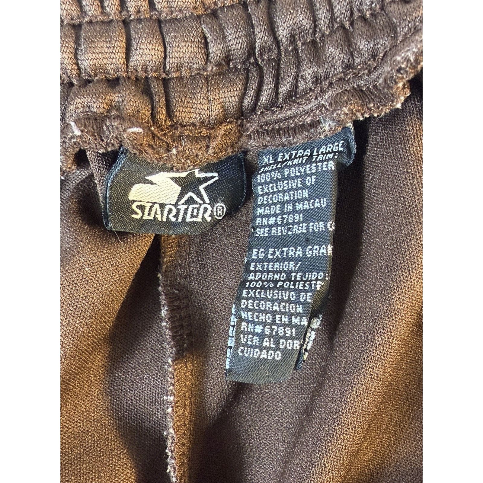 Starter Vintage Starter Tracksuit Y2K Brown Full Zip Jacket Pants XL Size US XL / EU 56 / 4 - 8 Thumbnail