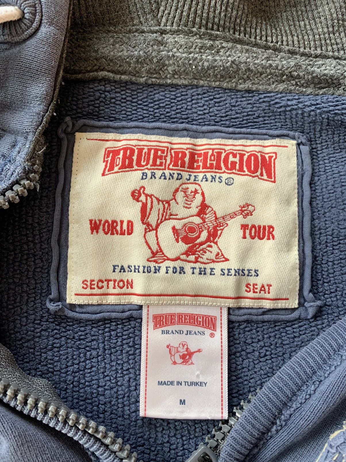 True Religion Vintage True Religion Coll Faded Hoodie Y2K Size US M / EU 48-50 / 2 - 11 Thumbnail
