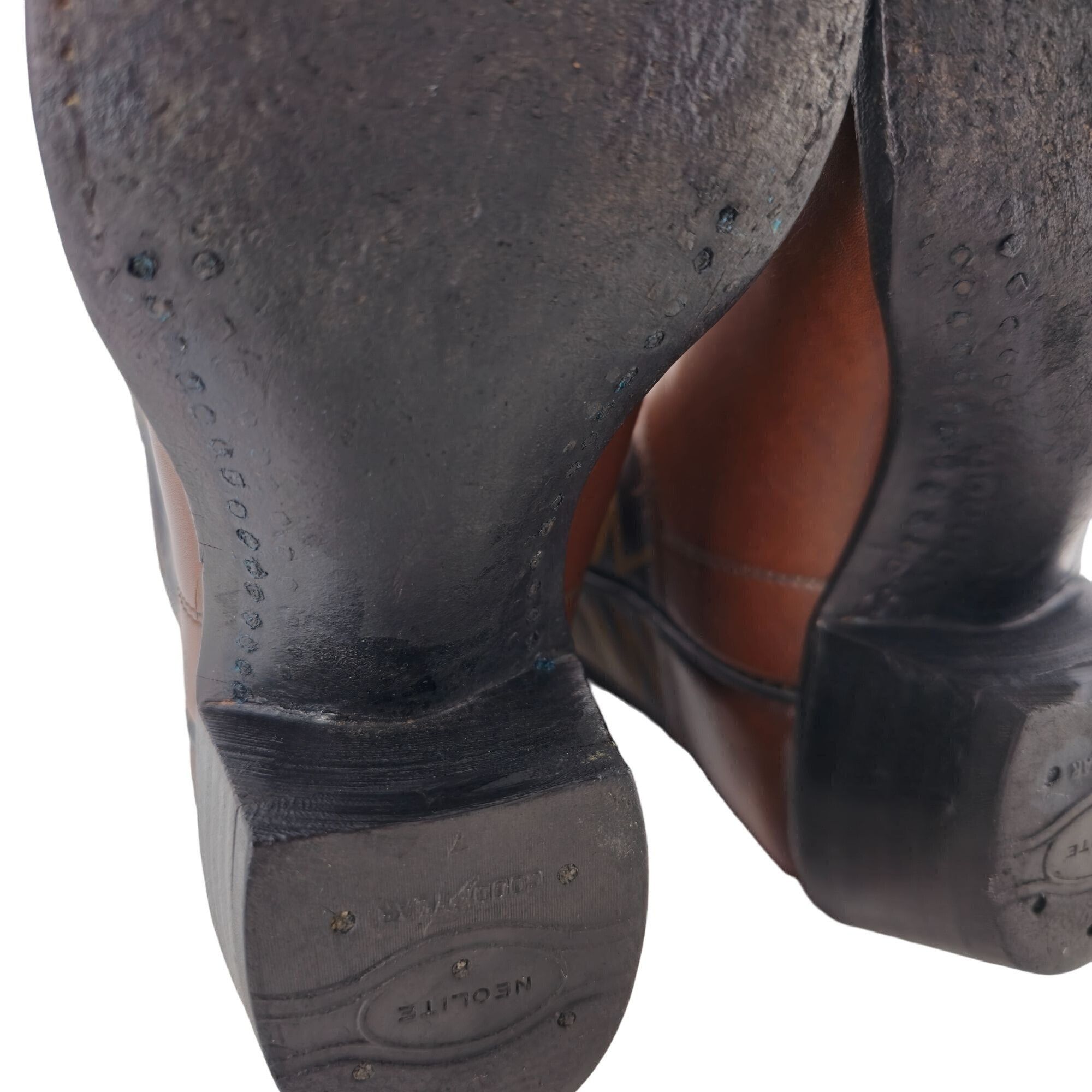 Other Vintage Paul Bond Tall Custom Womens 6B Brown Leather Boots Size US 6 / IT 36 - 10 Thumbnail