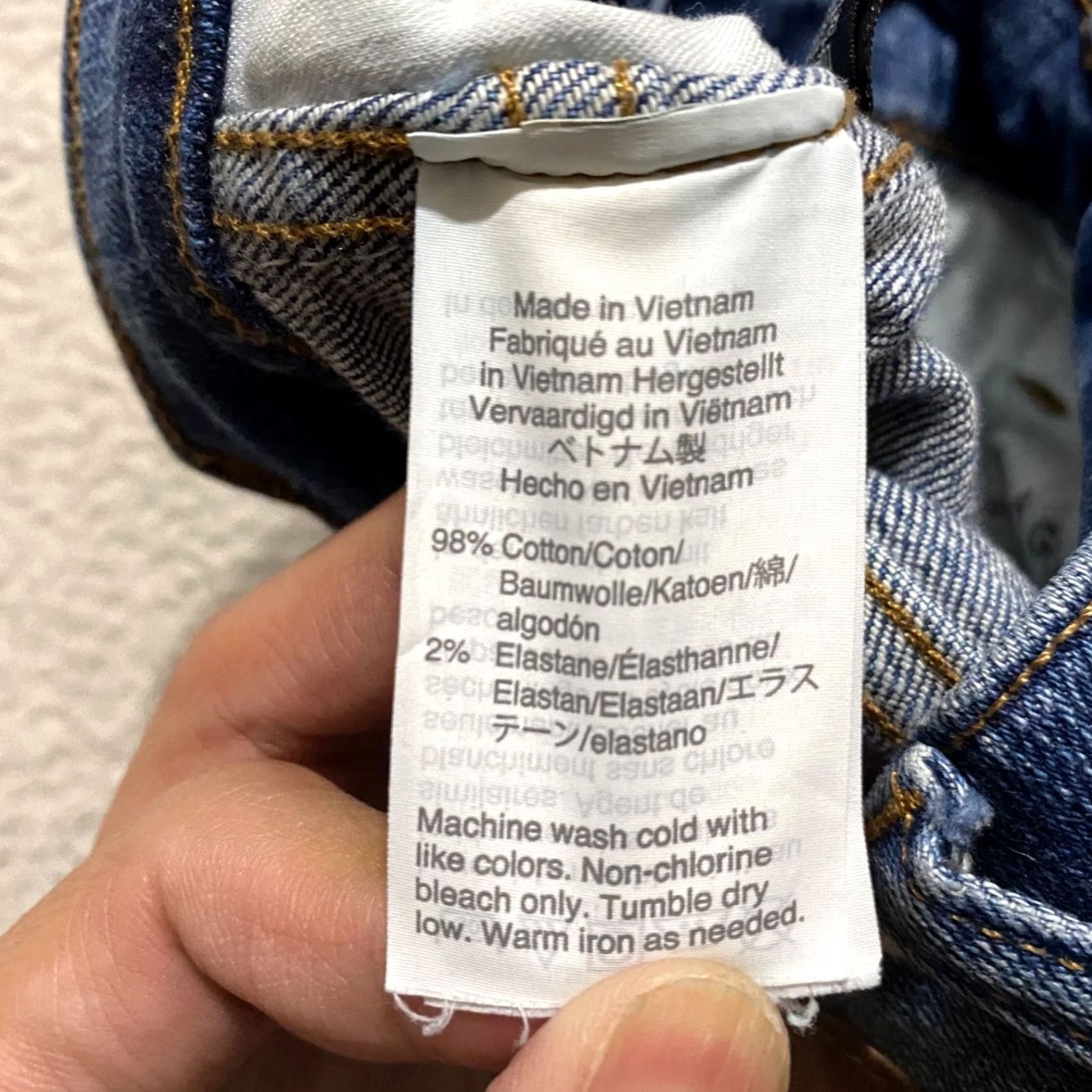 Madewell Madewell Jeans Womens 23 Blue Denim High Rise Skinny Leg Medium Wash Distressed Shirt Womens Jeans Size 40" / US 18 - 5 Thumbnail