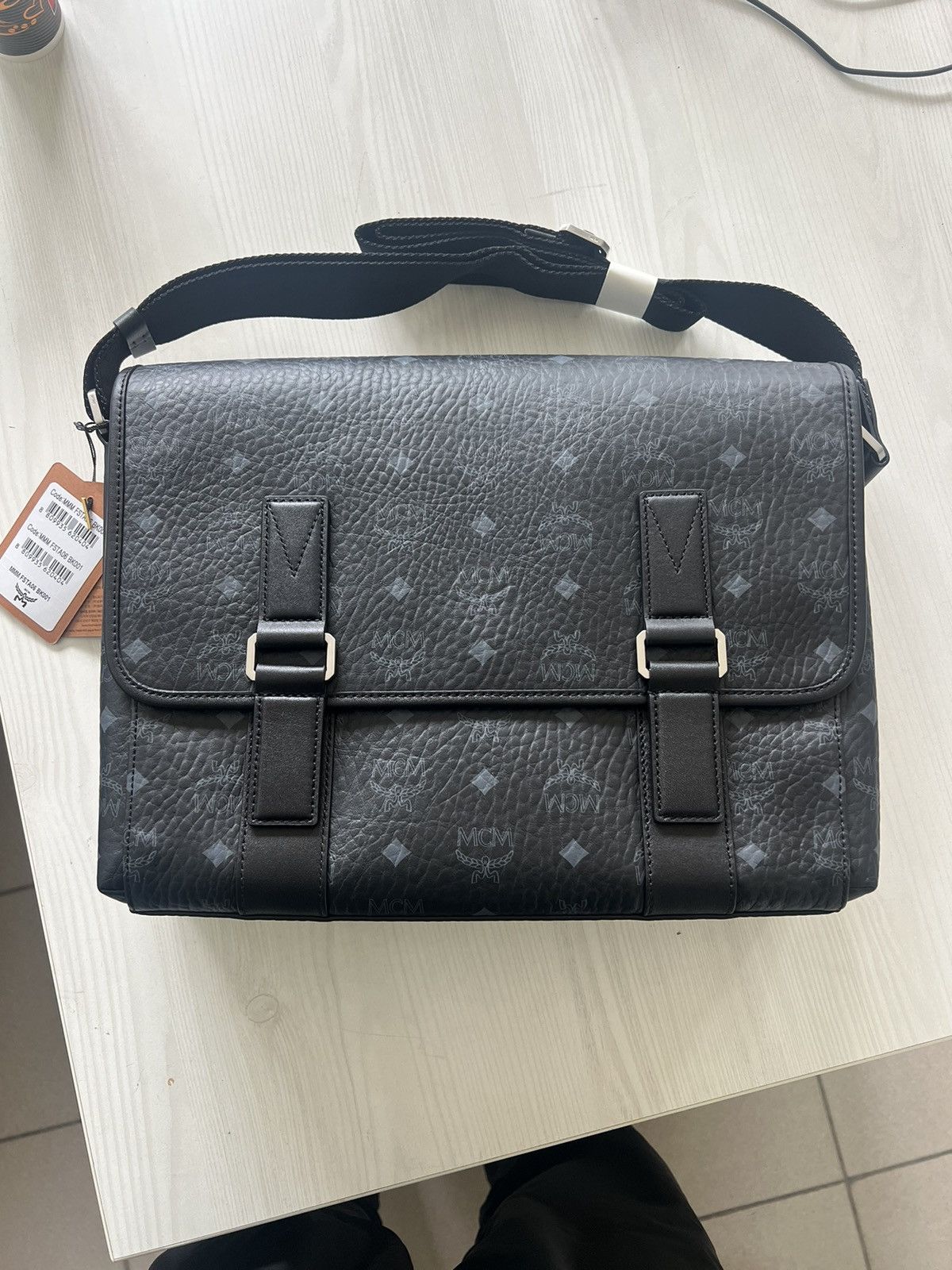 MCM Aren Messenger in Visetos Size ONE SIZE - 4 Thumbnail