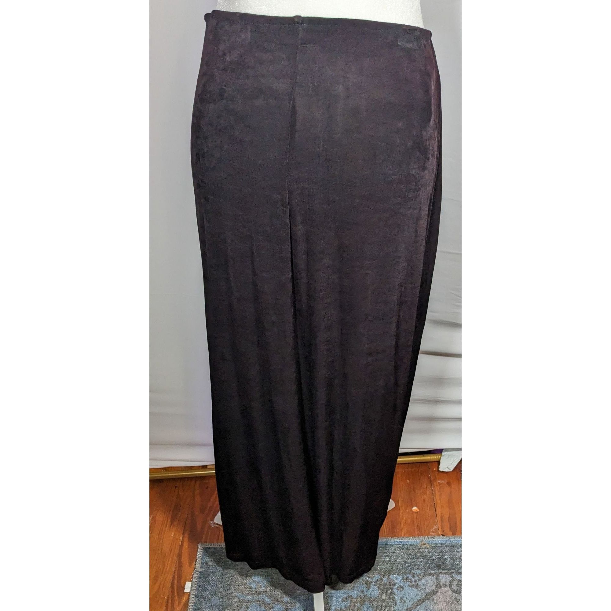 Other Vintage Studio C Corporate Goth Vampire Black Shimmer Maxi S Size 26" / US 2 / IT 38 - 6 Thumbnail