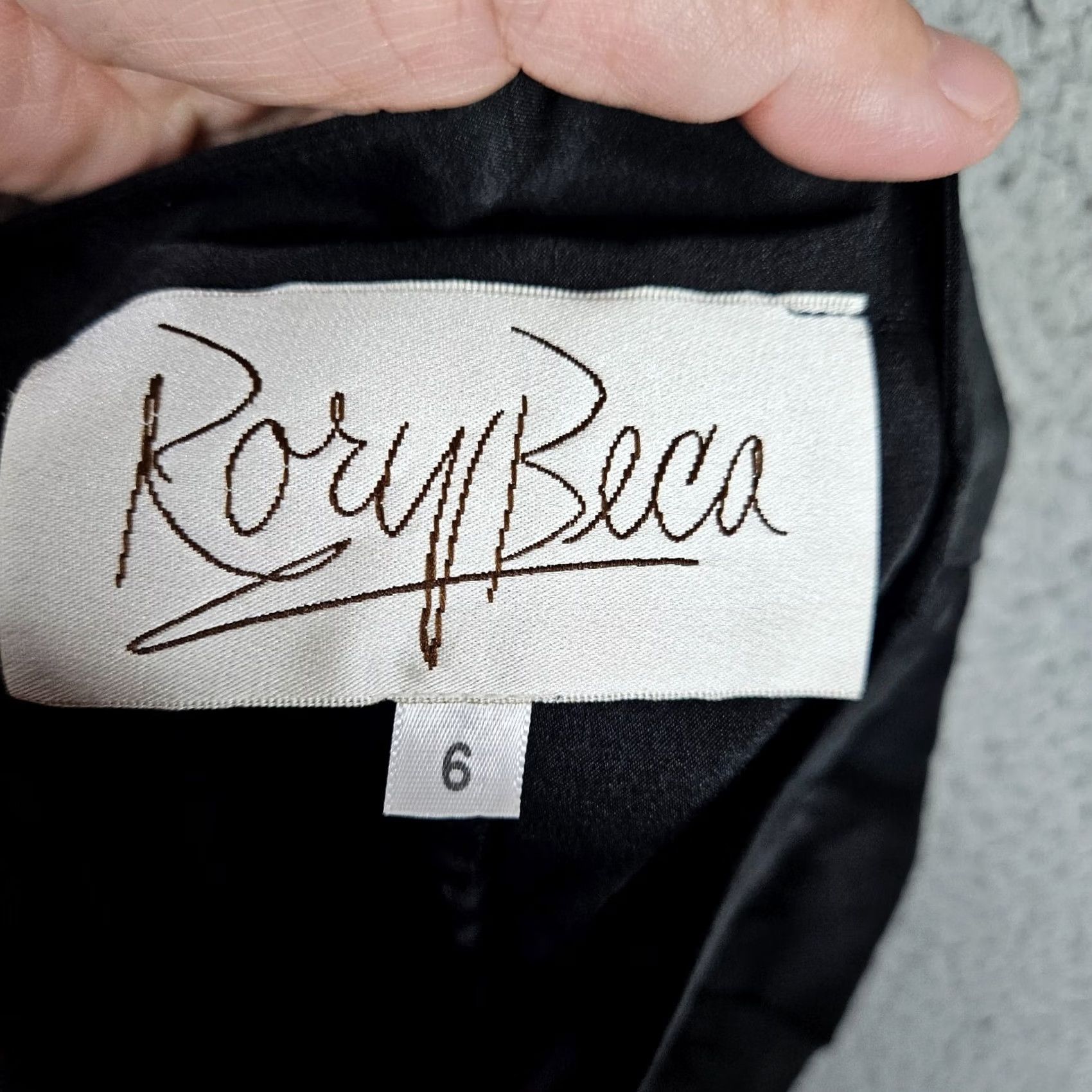 Vintage Rory Beca Skirt Womens 6 Black Silk Cotton Blend Mini Women Size Size 28" / US 6 / IT 42 - 5 Thumbnail