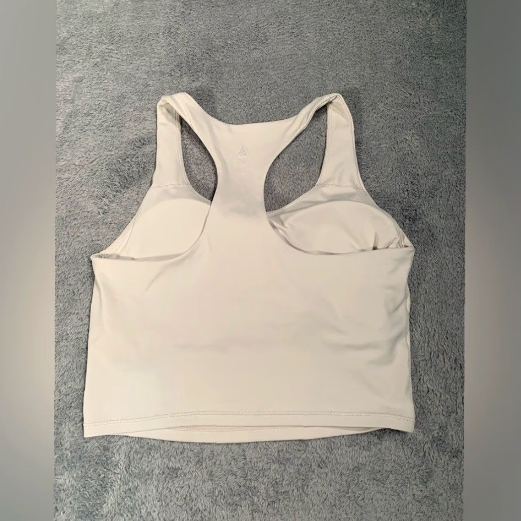 Vintage Vitality Cream Racerback Tank Top Sports Bra Built In Large L Women Shirt/Top Casual Size L / US 10 / IT 46 - 4 Thumbnail