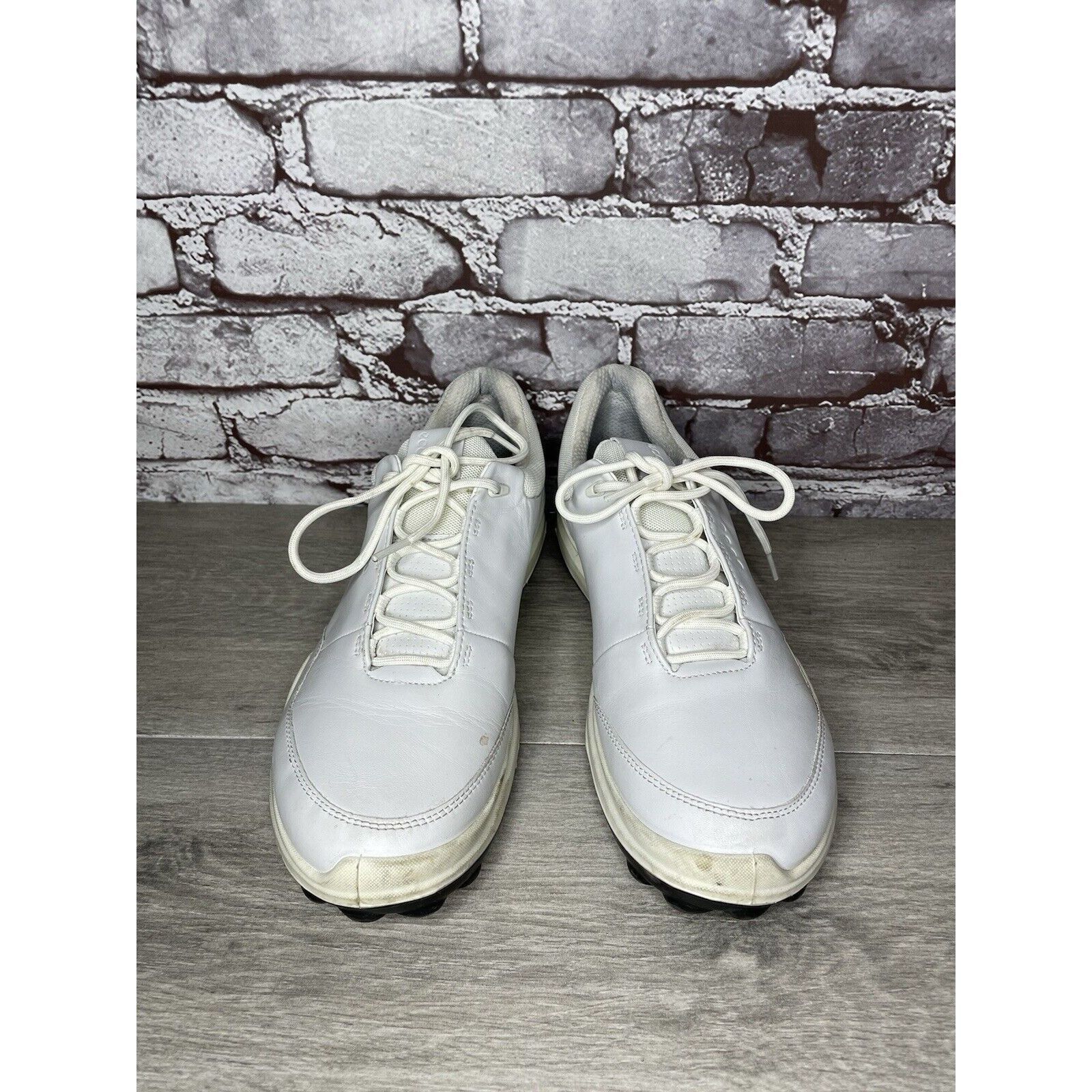 Ecco ECCO White Leather Lace Up Casual Spikeless Golf Shoes Men S Size US 9 / EU 42 - 20 Thumbnail