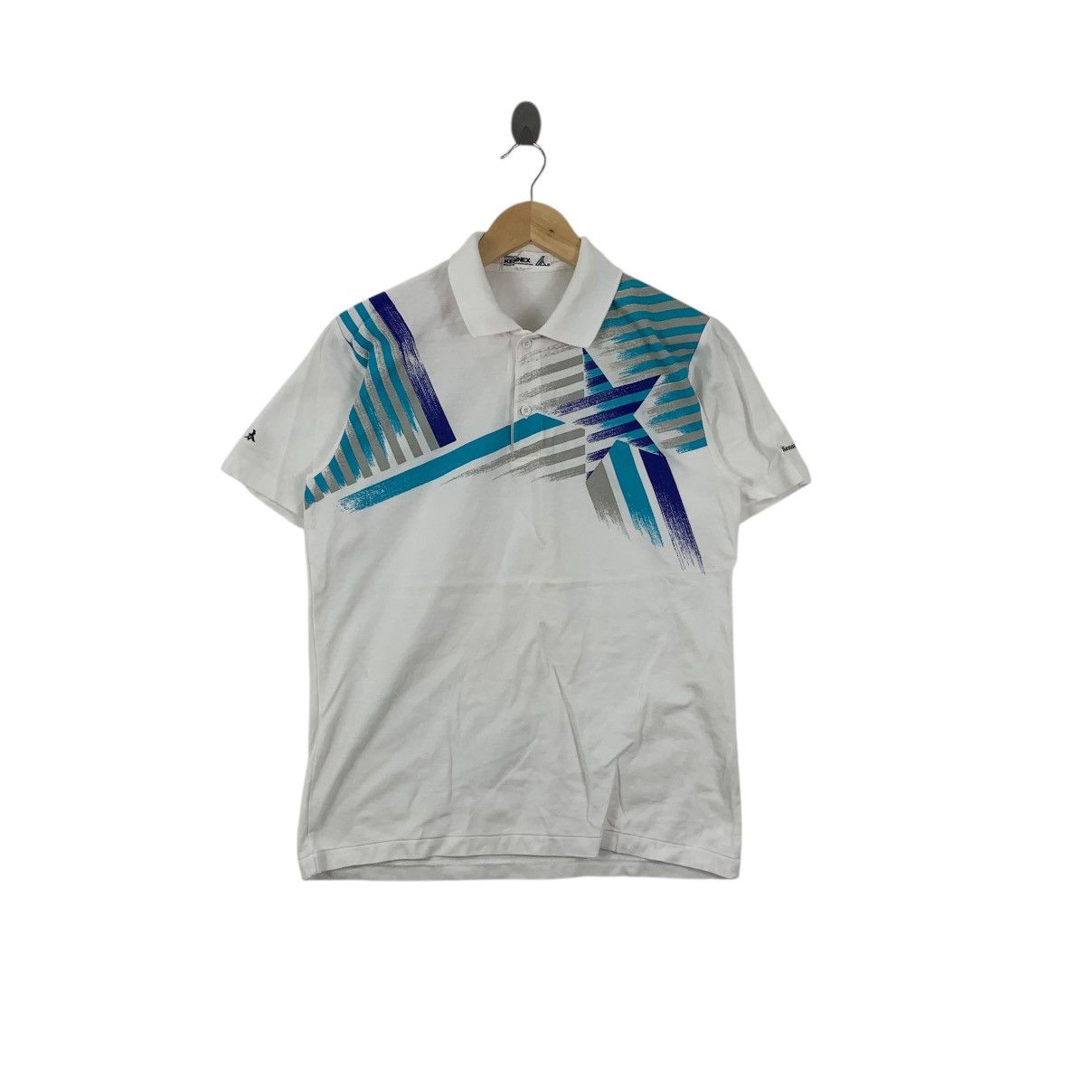 Vintage Vintage 90’ PRO KENNEX SPORTSWEAR Abstract Polo Tee Shirt Size US S / EU 44-46 / 1 - 1 Thumbnail