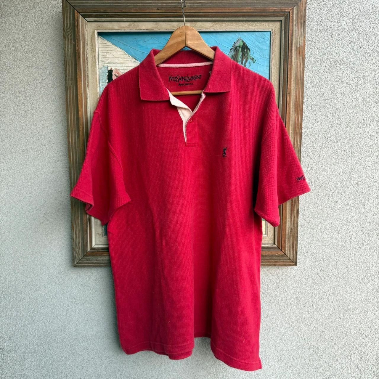 Yves Saint Laurent Yves Saint Laurent YSL T shirt Polo Tee Heavy Overshirt Size US XL / EU 56 / 4 - 1 Thumbnail