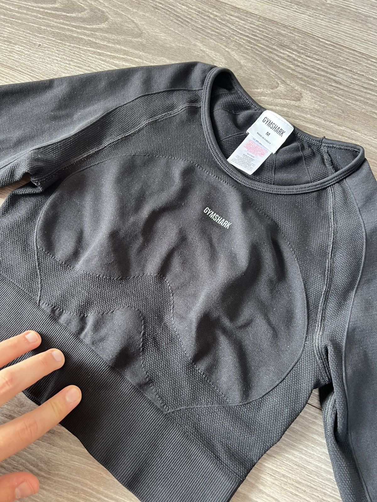Gymshark ‼️Gymshark Womans Long Sleeve Onyx Straight Fit Gym Top‼️ Size M / US 6-8 / IT 42-44 - 13 Thumbnail