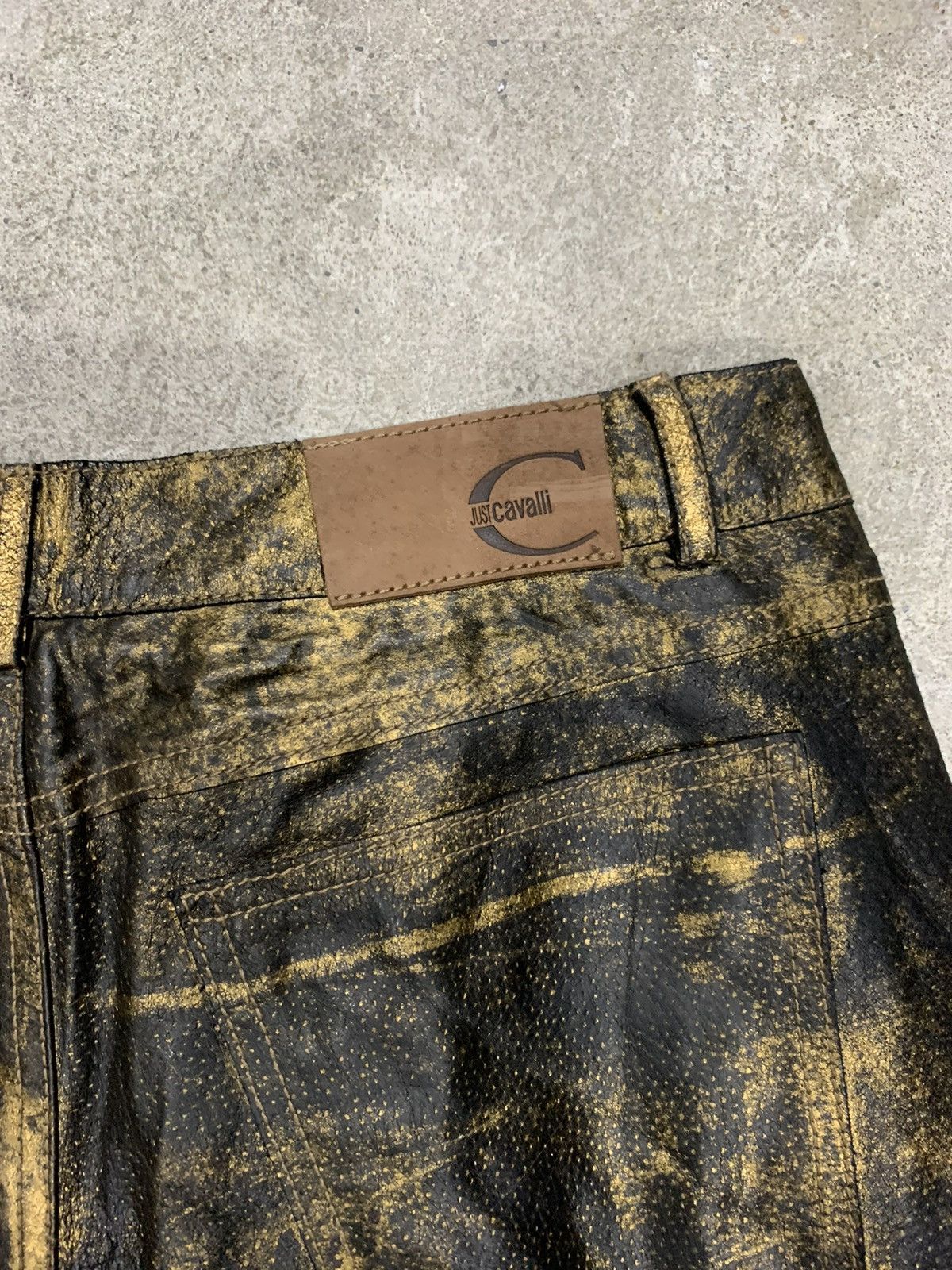 Roberto Cavalli ROBERTO CAVALI BROWN METALIC PANTS Size US 29 - 9 Thumbnail