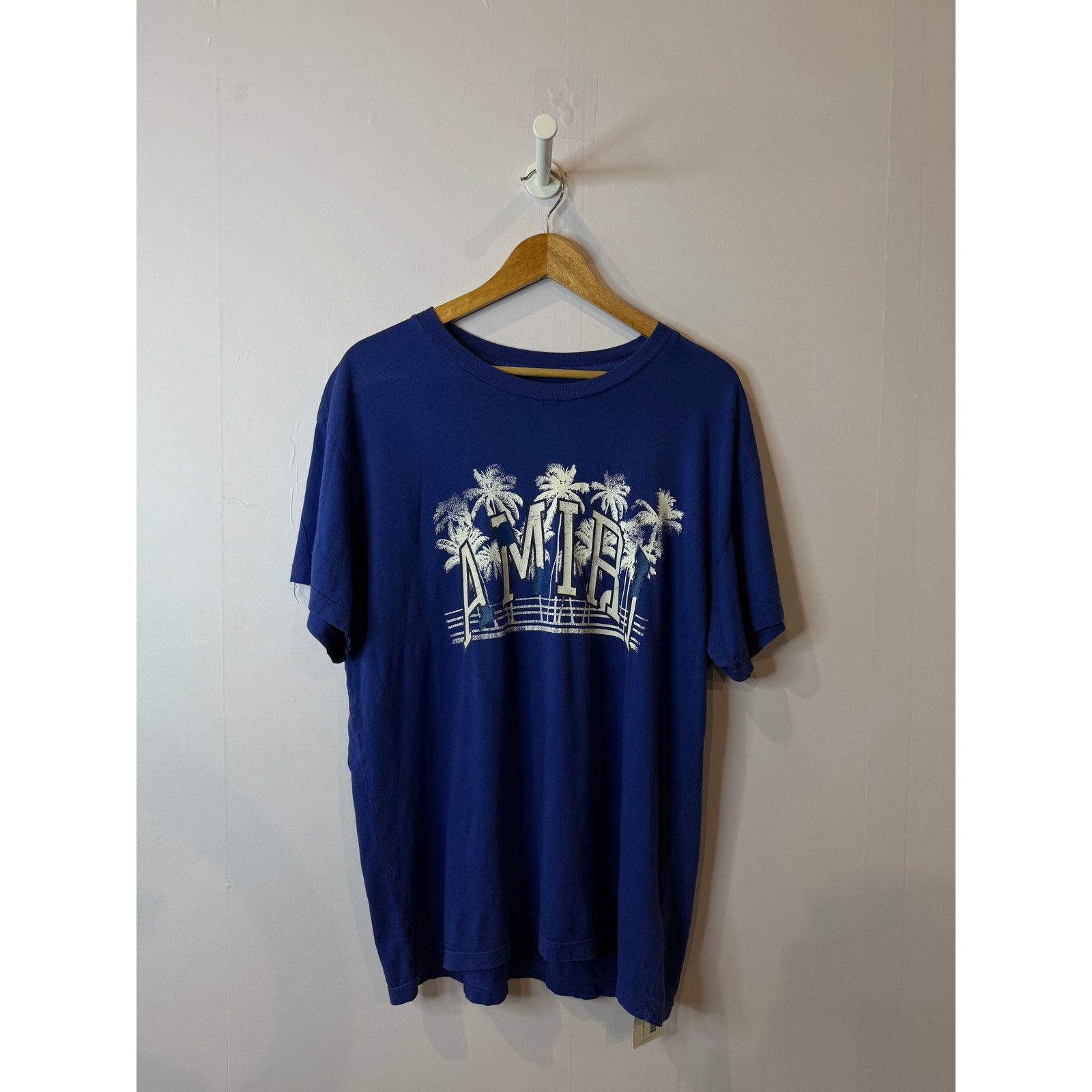 Amiri Amiri Palm Tree Tee Blue Used Medium Size US M / EU 48-50 / 2 - 2 Thumbnail