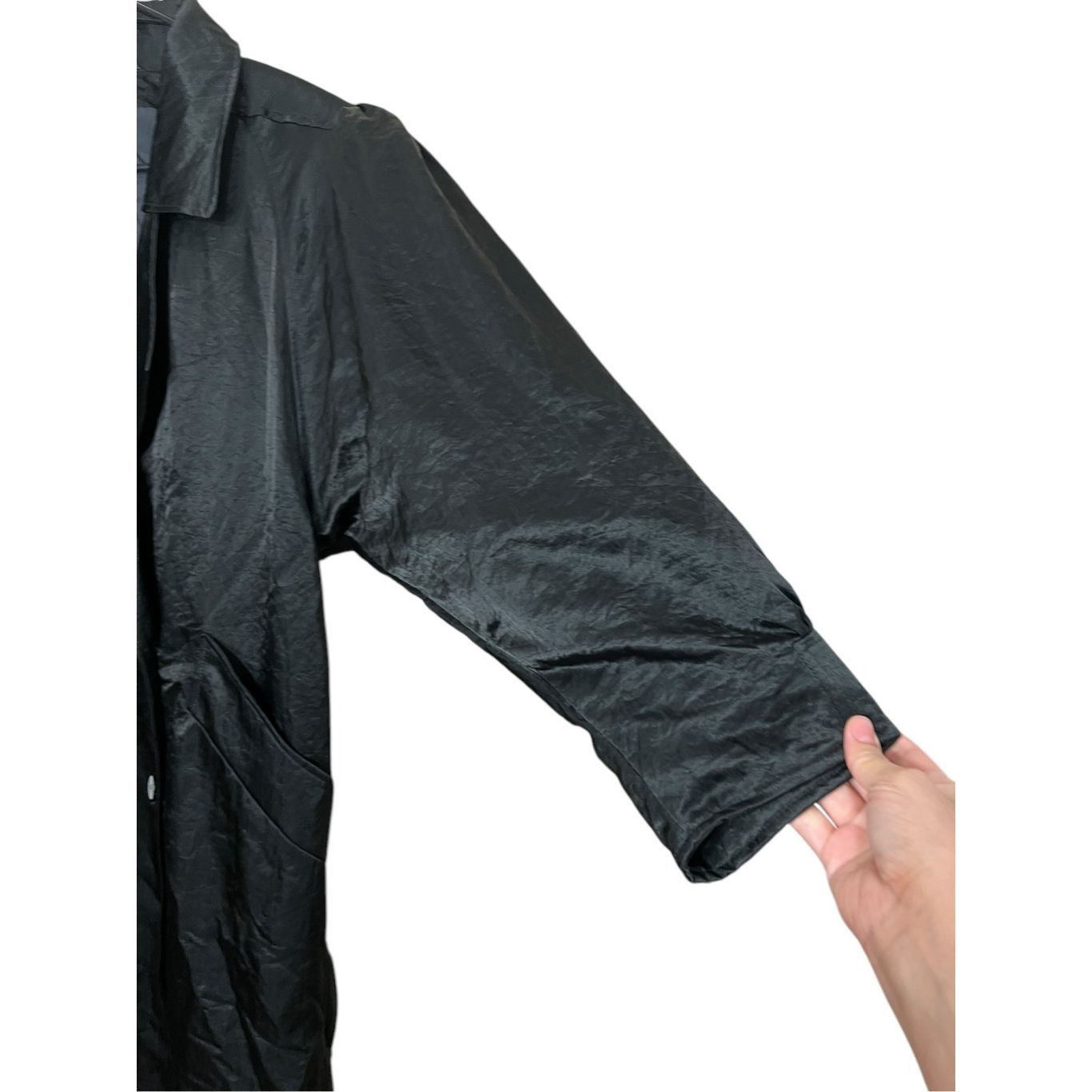 Other Vintage Sport Crest Utex Black Nylon Long Trench Coat Size 4 Size S / US 4 / IT 40 - 5 Thumbnail