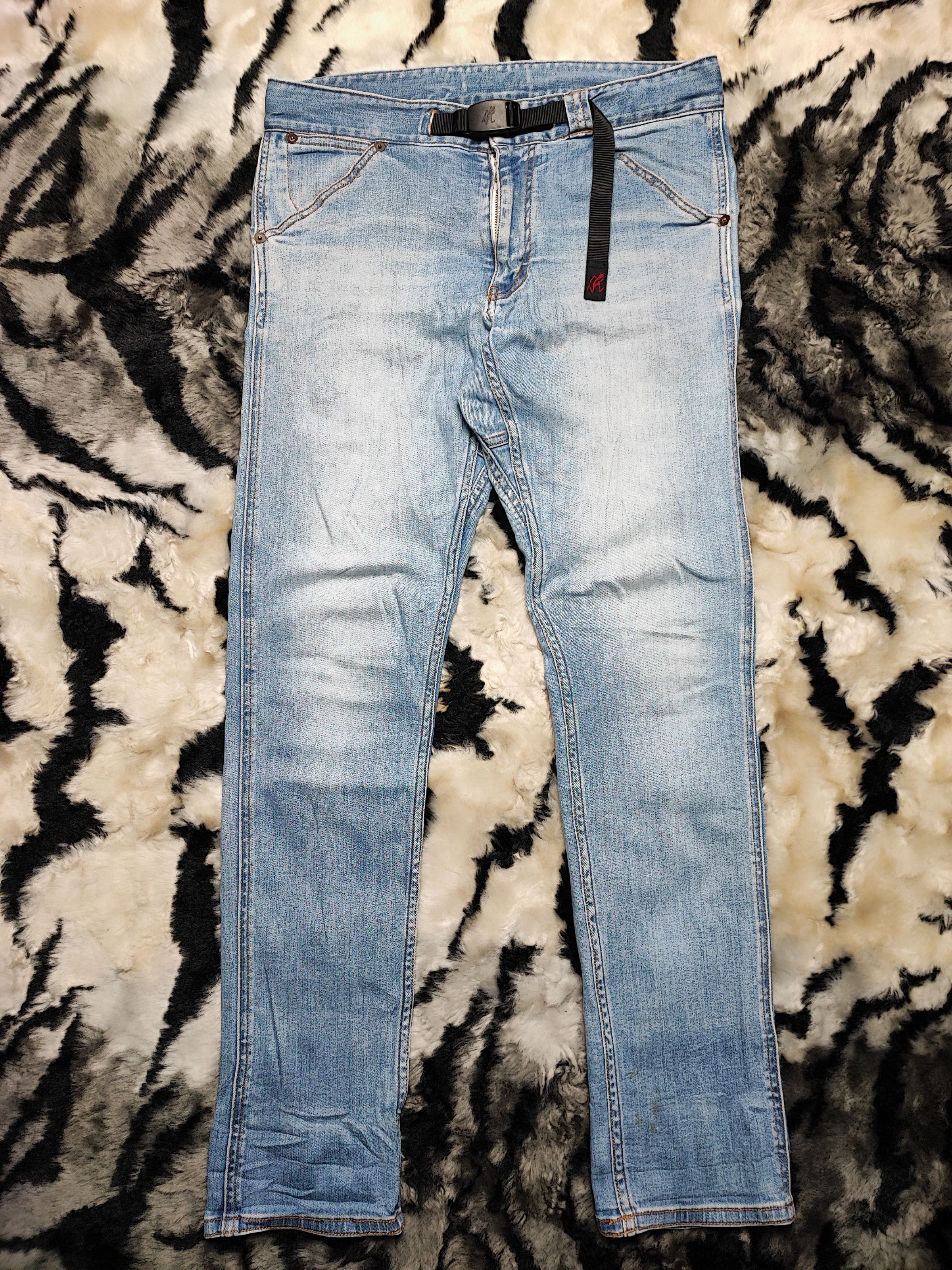 Gramicci Skinny Distressed Denim by Gramicci Size US 31 - 2 Thumbnail