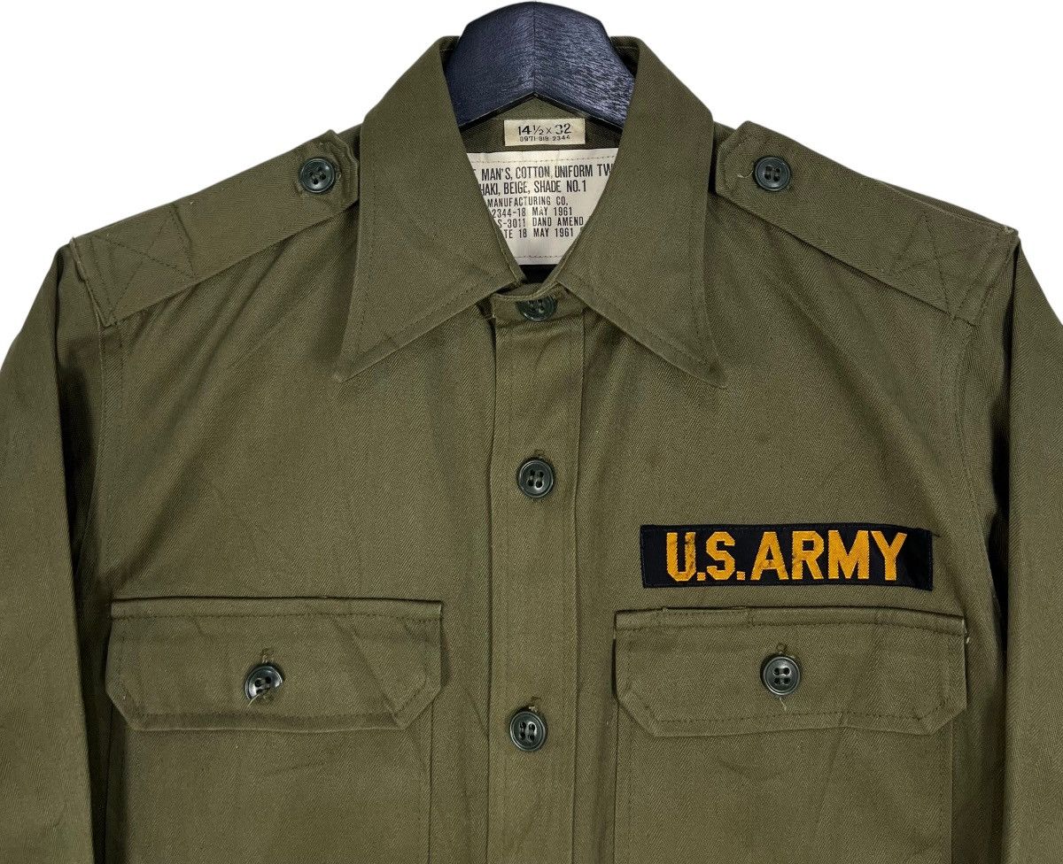 Vintage Vintage 60s US Army OG107 HBT Utility Shirt Size US S / EU 44-46 / 1 - 4 Thumbnail