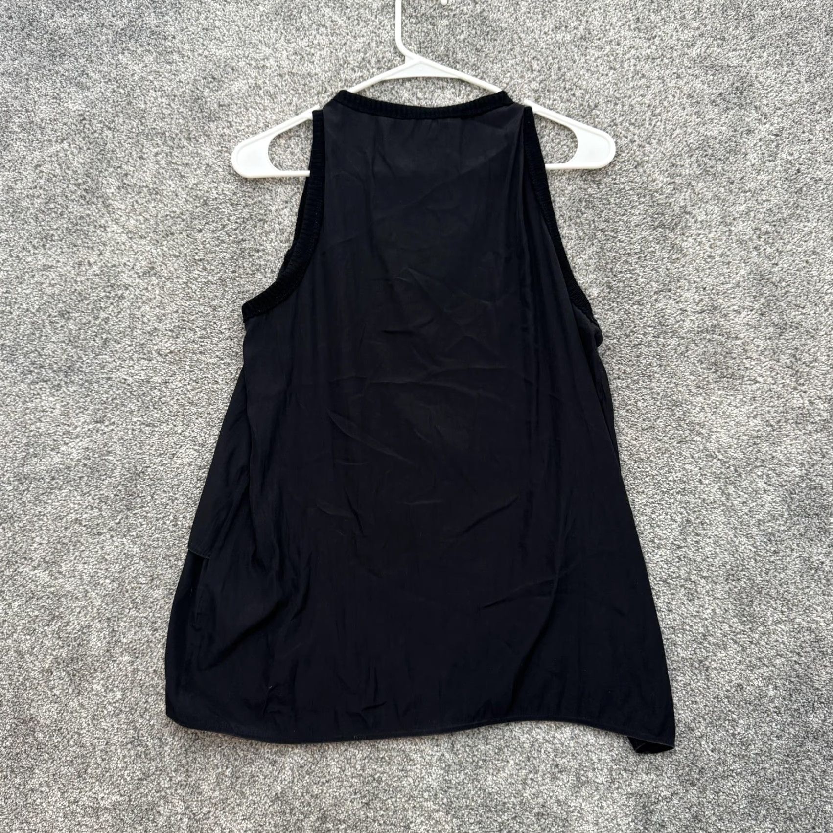 Vintage Lola & Sophie Tank Top Womens Small Black Layered Sleeveless Blouse Made USA Size S / US 4 / IT 40 - 6 Thumbnail