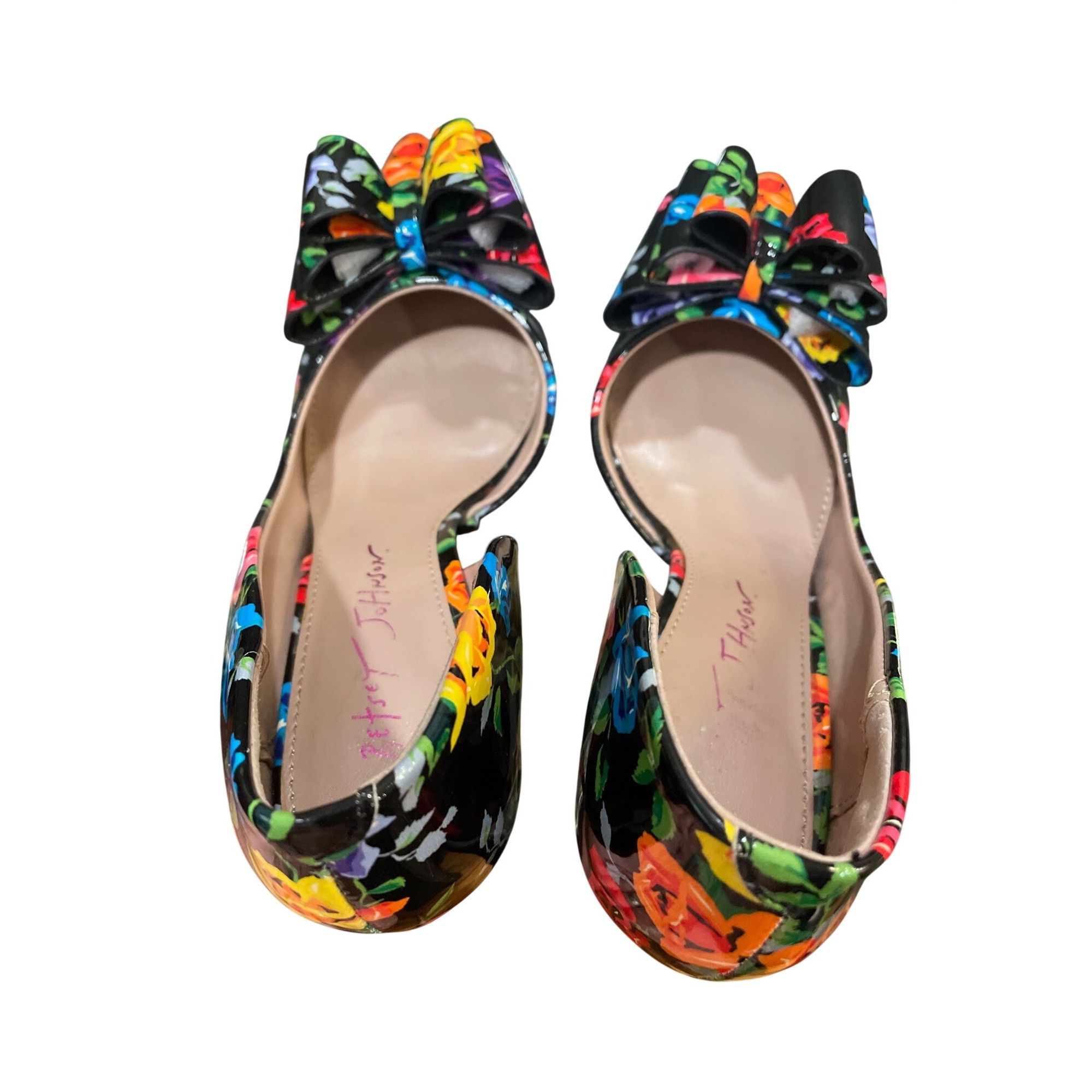 Betsey Johnson Betsey Johnson wms floral faux leather stilleto heels shoes Size US 6.5 / IT 36.5 - 8 Thumbnail