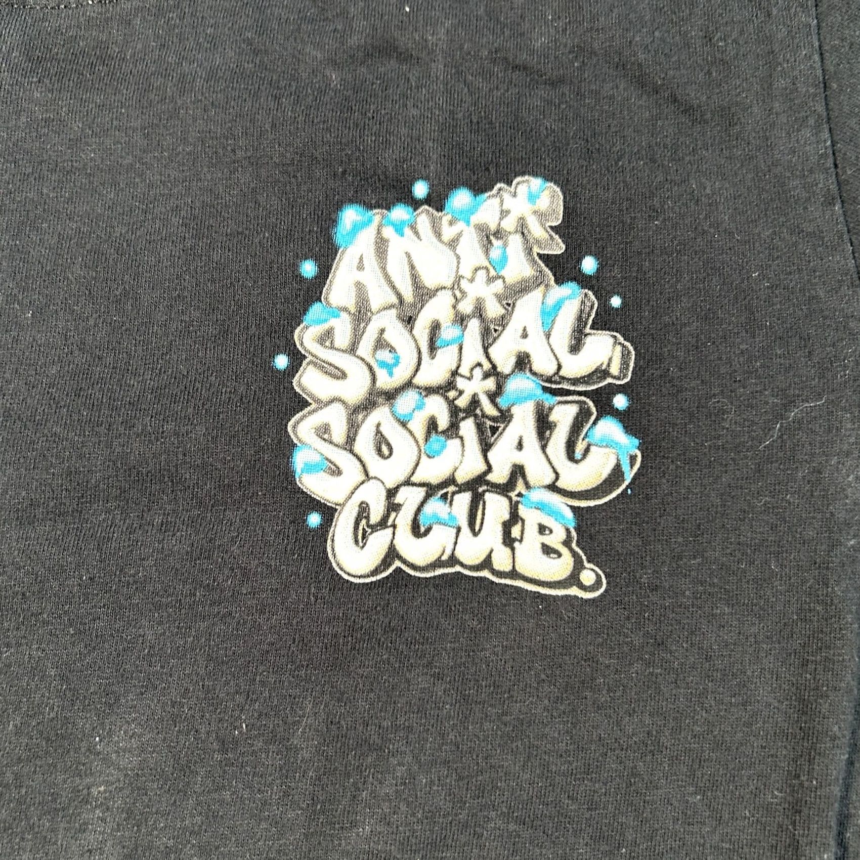 Anti Social Social Club Anti Social Social Club T-Shirt Mens Small Black Spellout Graphic Streetwear Size US S / EU 44-46 / 1 - 4 Thumbnail