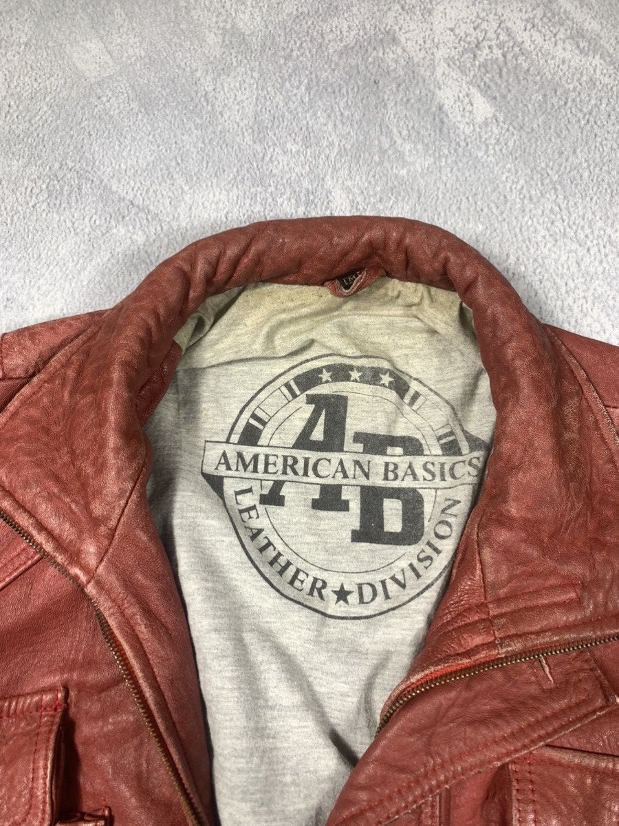 Leather × Vintage Vintage 90s leather vest retro biker style streetwear size Size US L / EU 52-54 / 3 - 4 Thumbnail