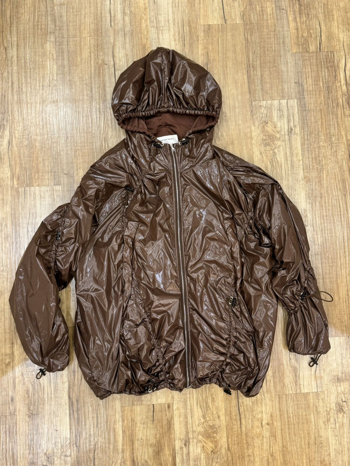 image of Dries Van Noten 21Aw Zip Hoodie in Brown, Men's (Size Medium)
