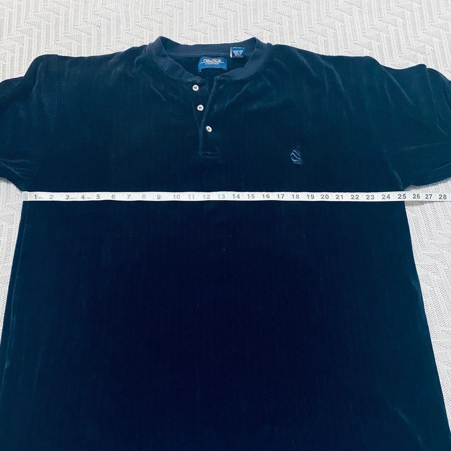 Nautica Nautica black velour henley Size US XL / EU 56 / 4 - 5 Thumbnail