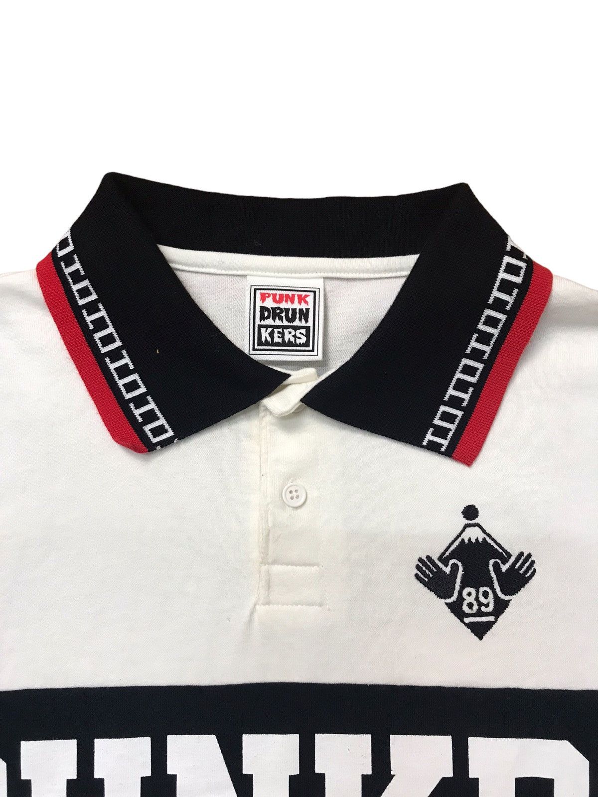 Japanese Brand PUNK DRUN KERS JAPANESE POLO PRINT TSHIRT Size US S / EU 44-46 / 1 - 2 Thumbnail