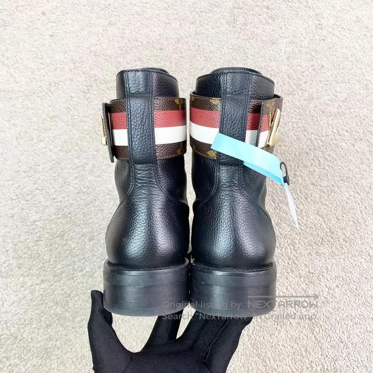 Louis Vuitton Louis Vuitton Presbyopia lace-up booties| Size US 6 / IT 36 - 5 Thumbnail
