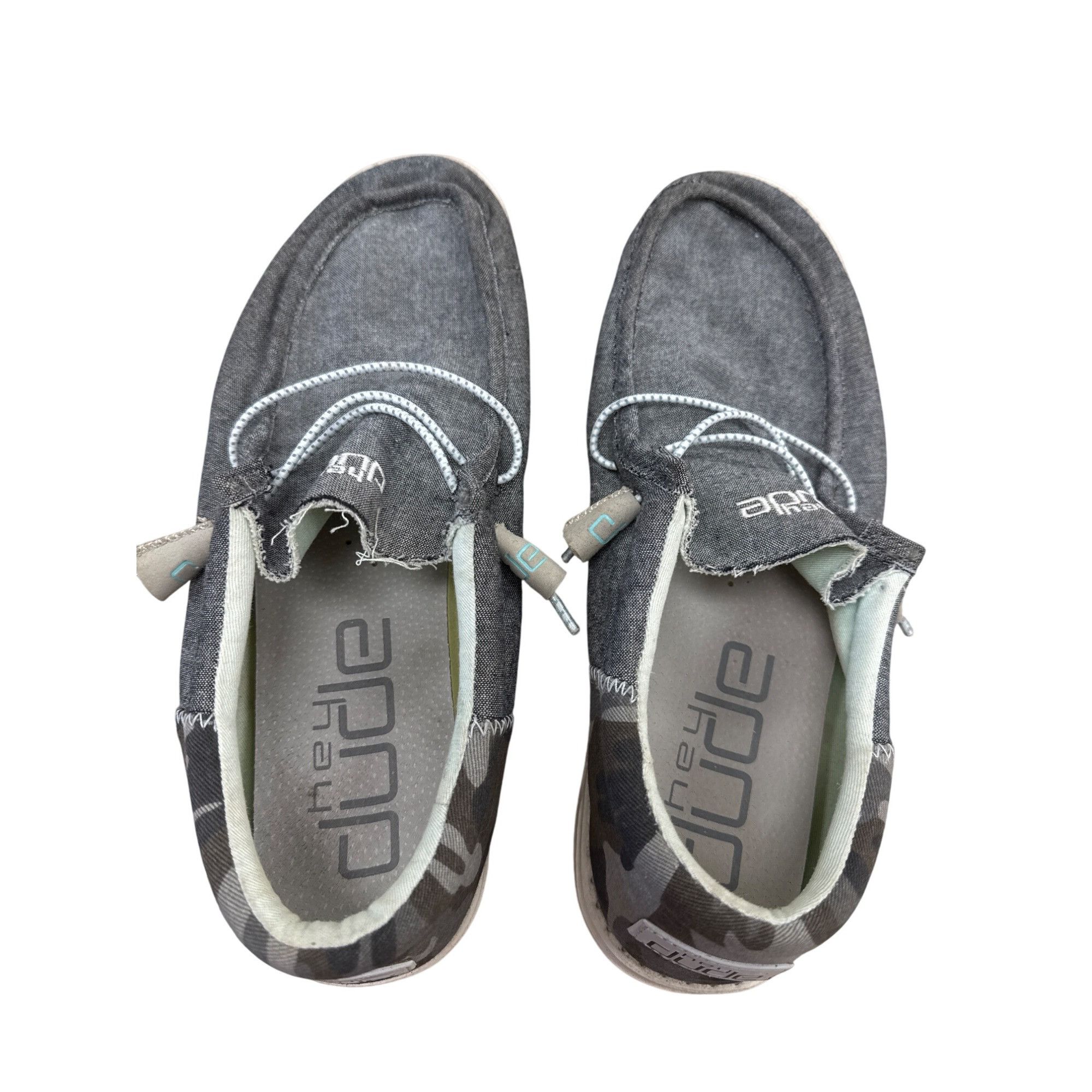 Designer Hey Dude Mens Gray Walking Comfy Slip-On Shoes Size 12 SKU 7 Size US 12 / EU 45 - 8 Thumbnail