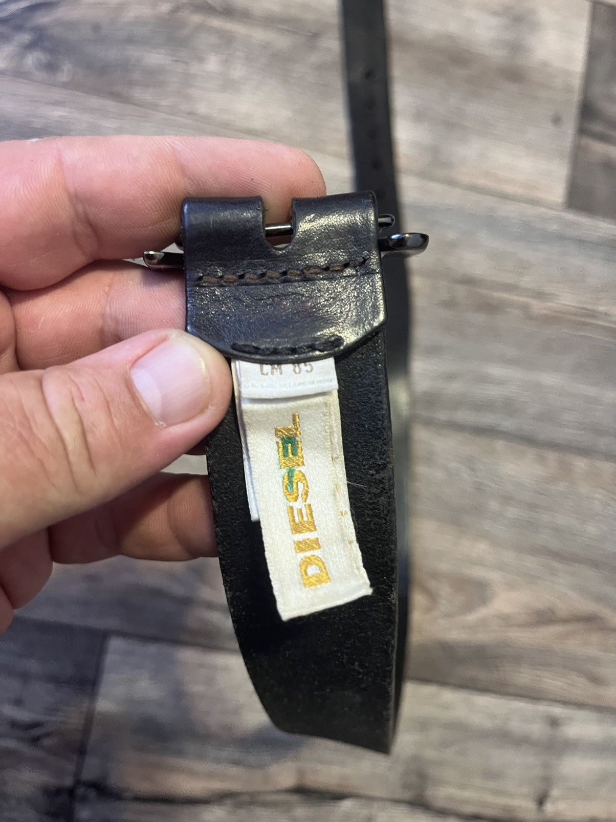 Diesel Vintage Diesel Avant Garde Brown Leather Belt D-Buckle Italy Size ONE SIZE - 8 Thumbnail