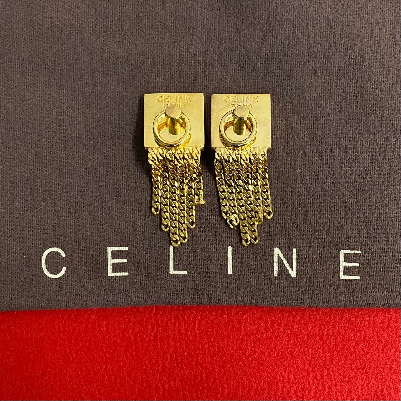 Celine Celine Earrings Gold Plated Size ONE SIZE - 1 Thumbnail