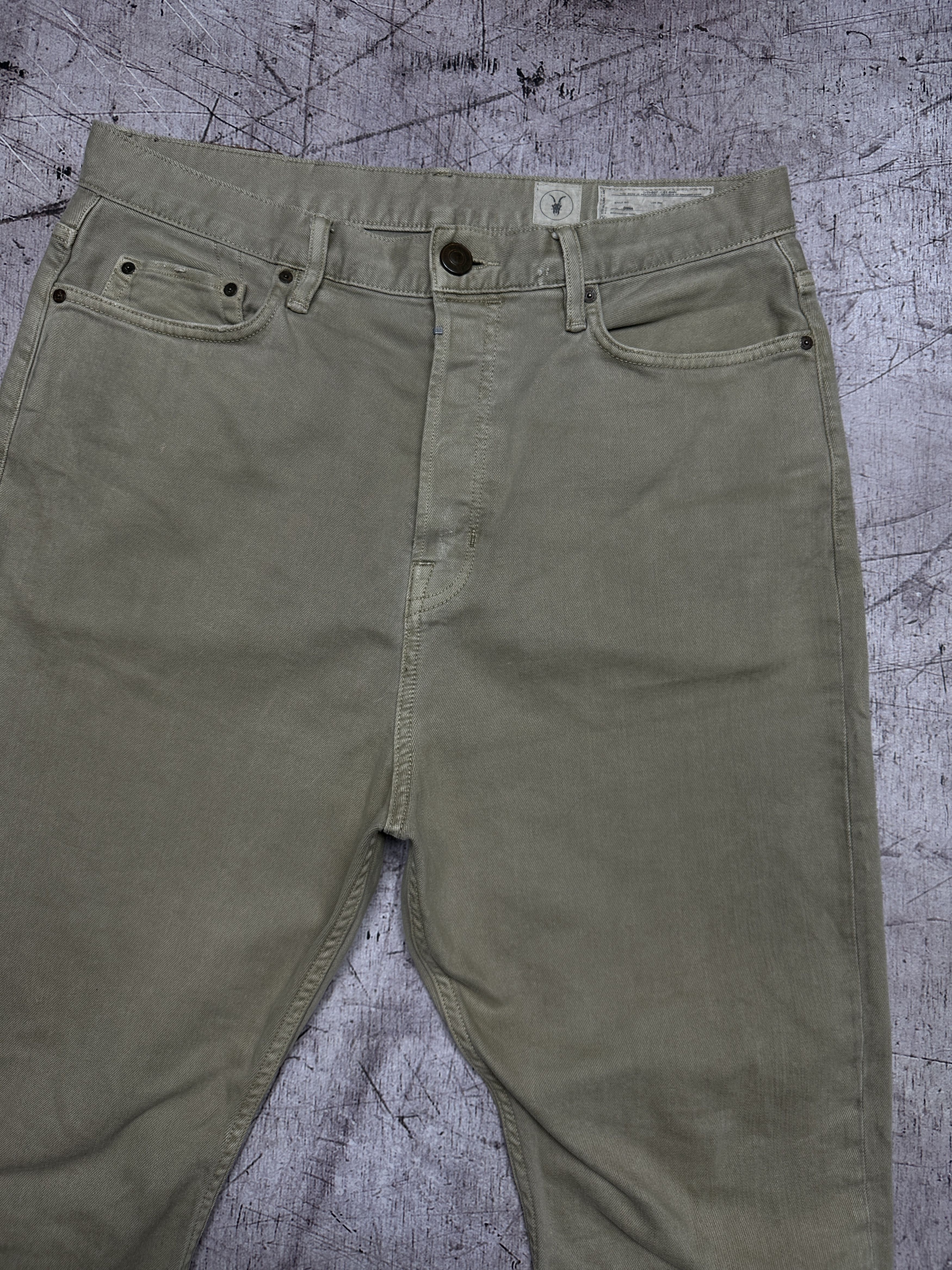 Allsaints Allsaints Mens Beneli Split Denim Pants Jeans Size US 30 / EU 46 - 2 Thumbnail