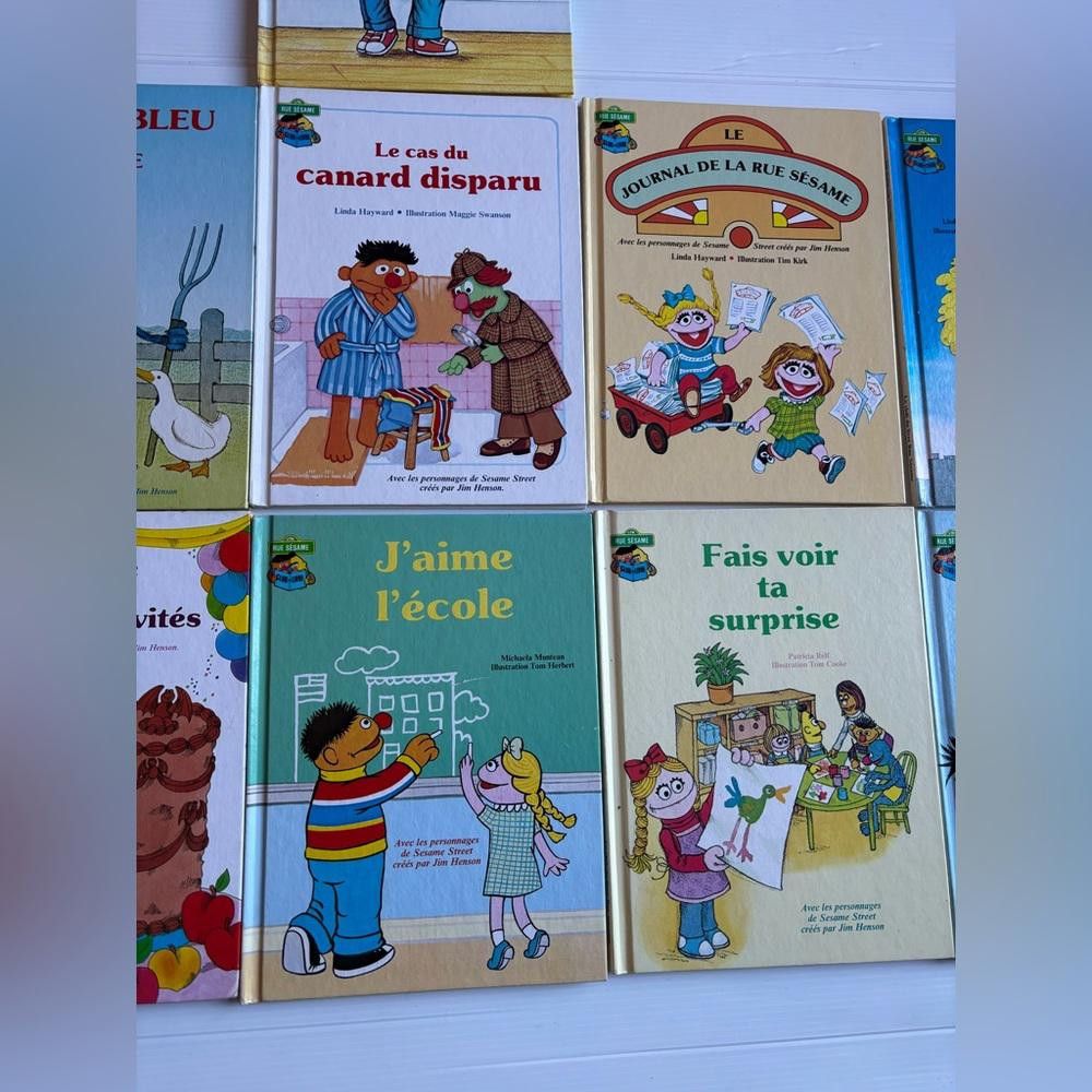 Designer 11 Vintage 1984 Books Club Du Livre Rue Sésame/Sesame Street Size ONE SIZE - 3 Thumbnail