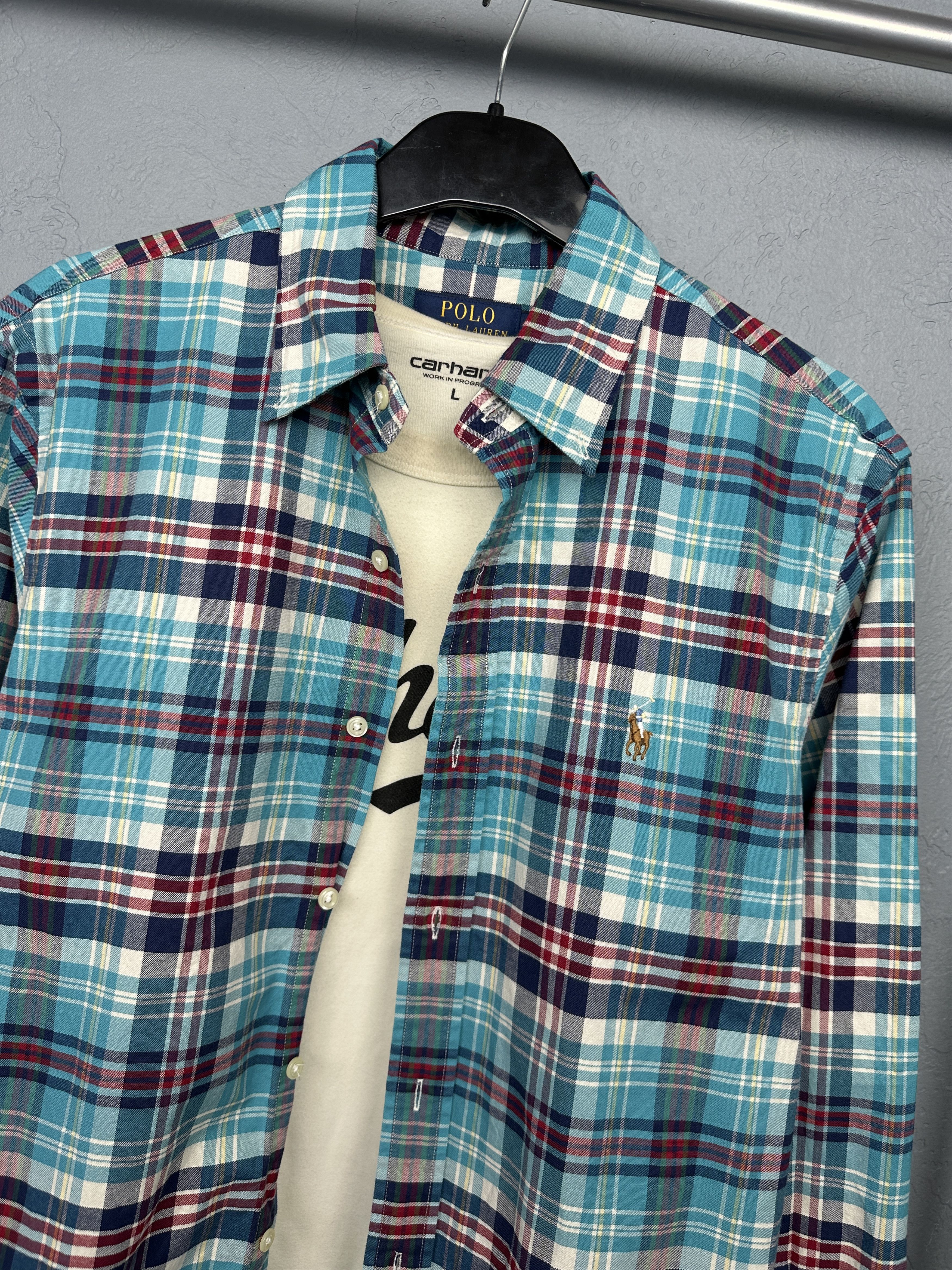 Polo Ralph Lauren Polo Ralph Lauren Mens Plaid Long Sleeve Shirt Size US M / EU 48-50 / 2 - 2 Thumbnail