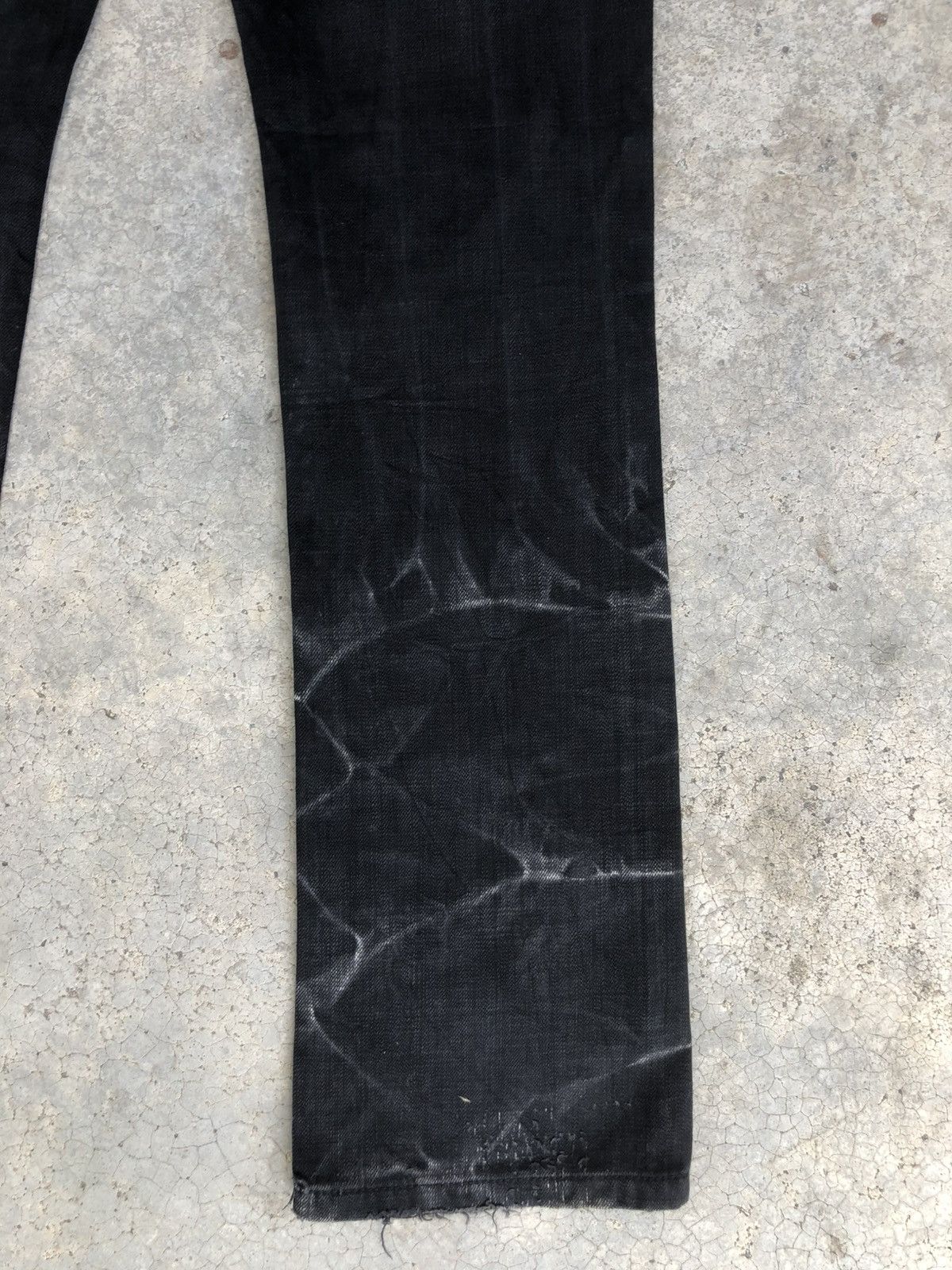 Who Decides War Philsdox Flared Jeans Bootcut Distressed Size US 31 - 14 Thumbnail