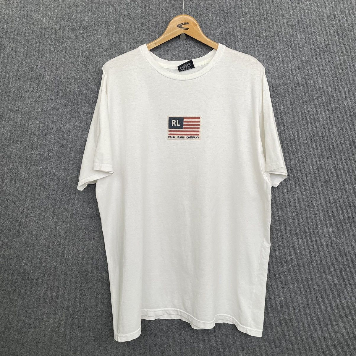 1990s Polo RL USA Flag T Shirt