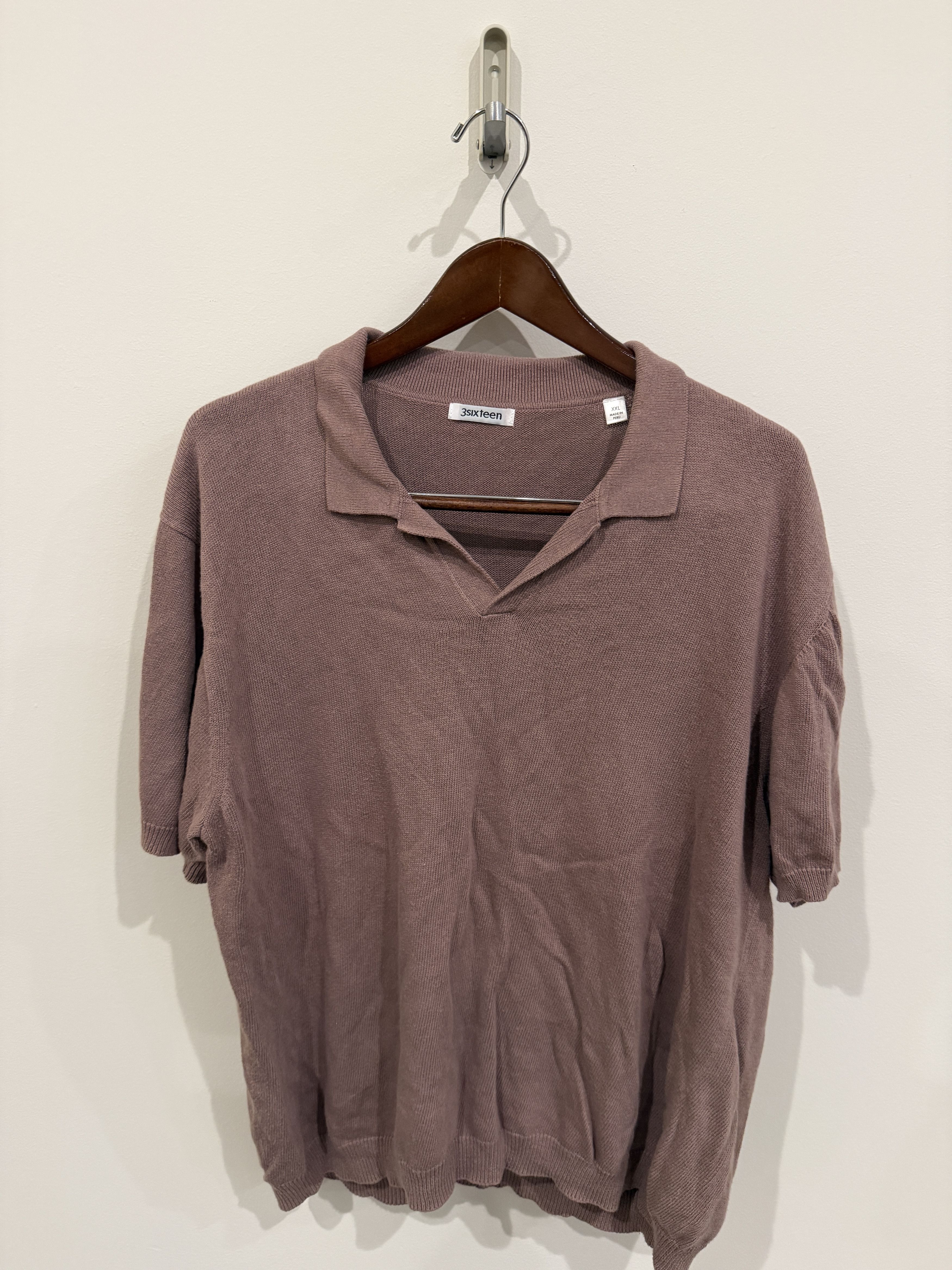 3sixteen Knit Polo Cotton Linen Size US XXL / EU 58 / 5 - 1 Thumbnail