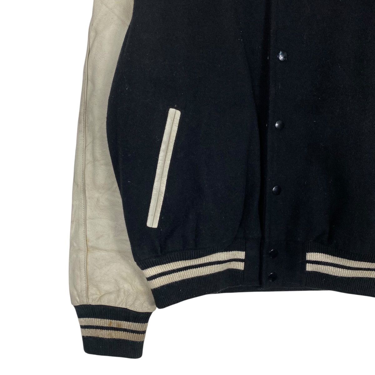 Japanese Brand J-1 varsity jacket leather sleeve Size US M / EU 48-50 / 2 - 3 Thumbnail