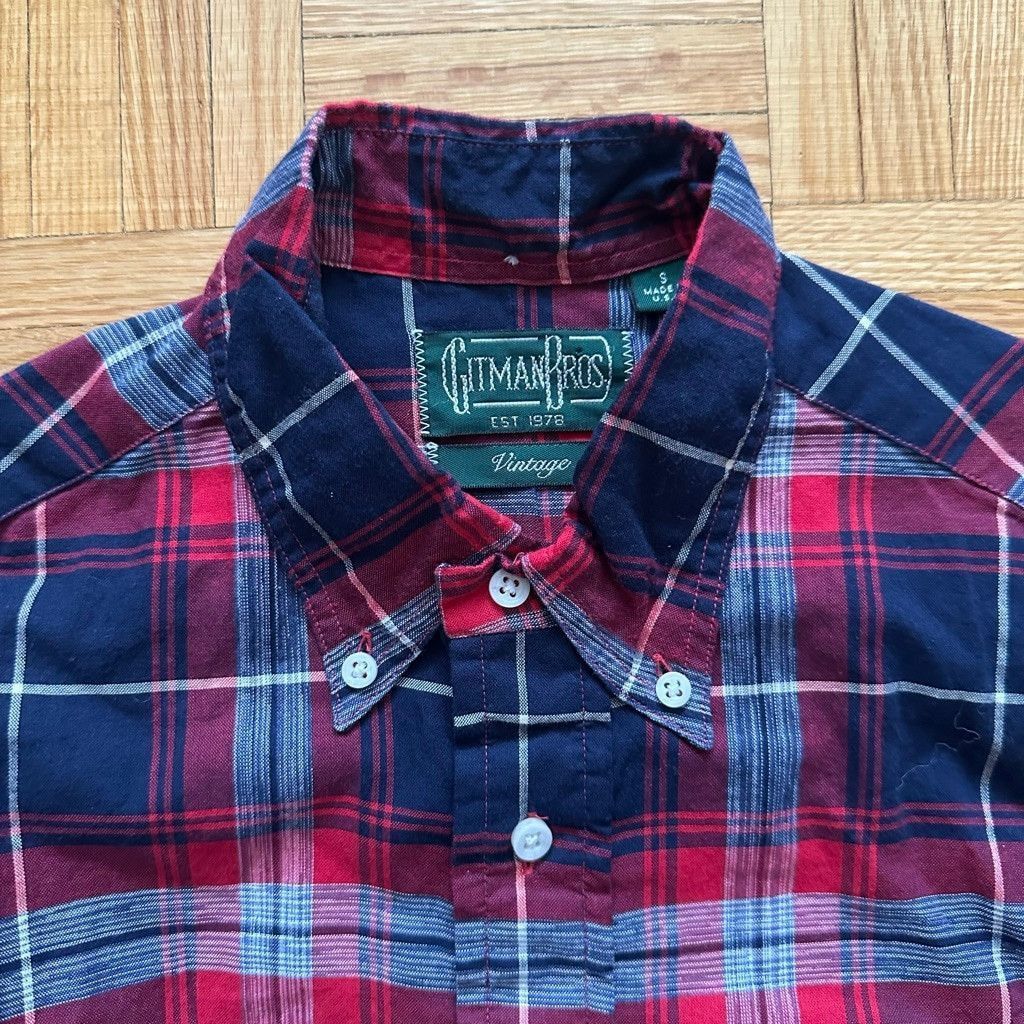 Gitman Bros. Gitman Vintage Plaid Check poplin button down shirt Small Size US S / EU 44-46 / 1 - 2 Thumbnail