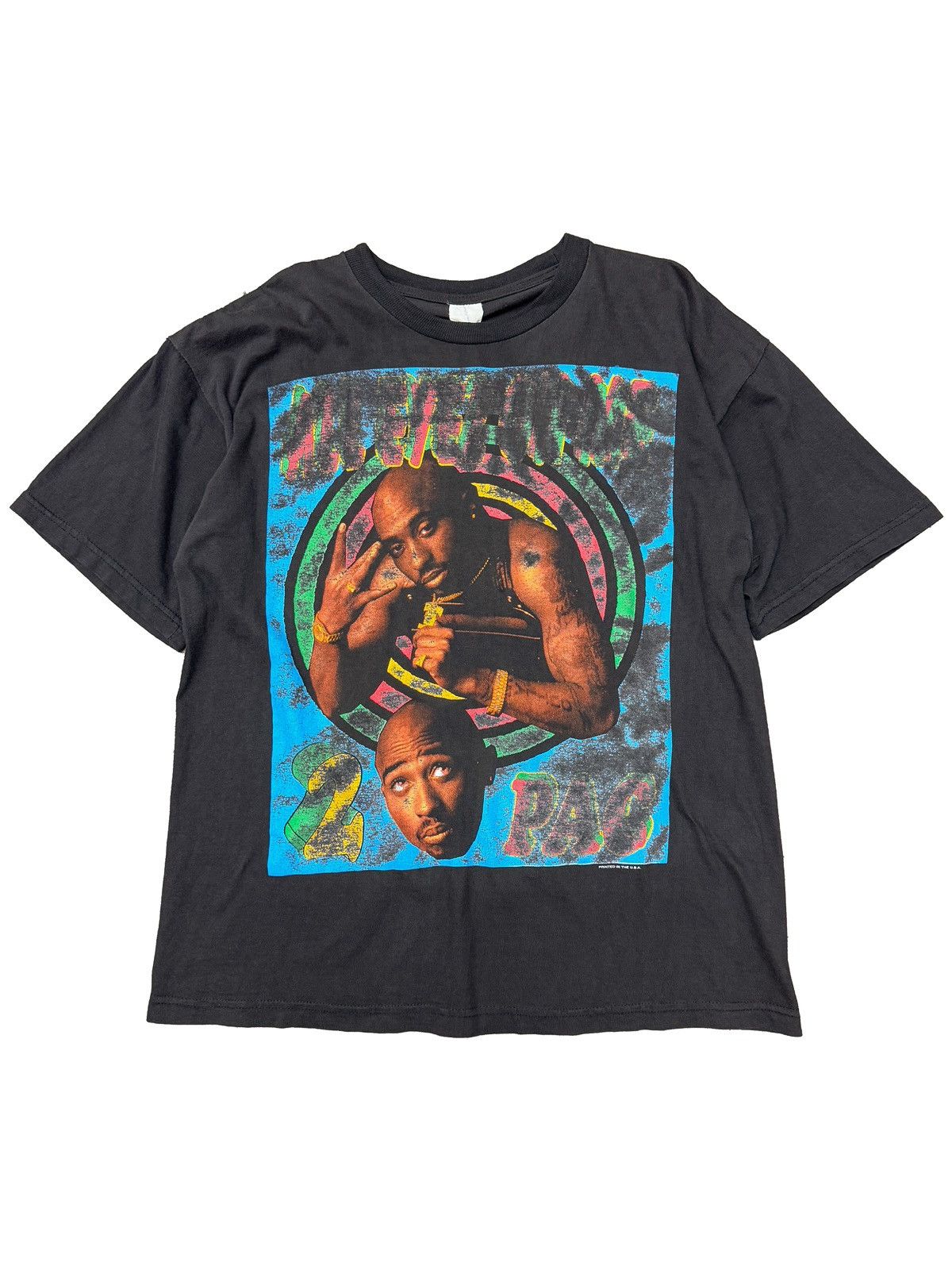 Designer × Rap Tees × Vintage 90s Tupac x Dr Dre “California Love” Rap T-Shirt Size US XL / EU 56 / 4 - 2 Thumbnail