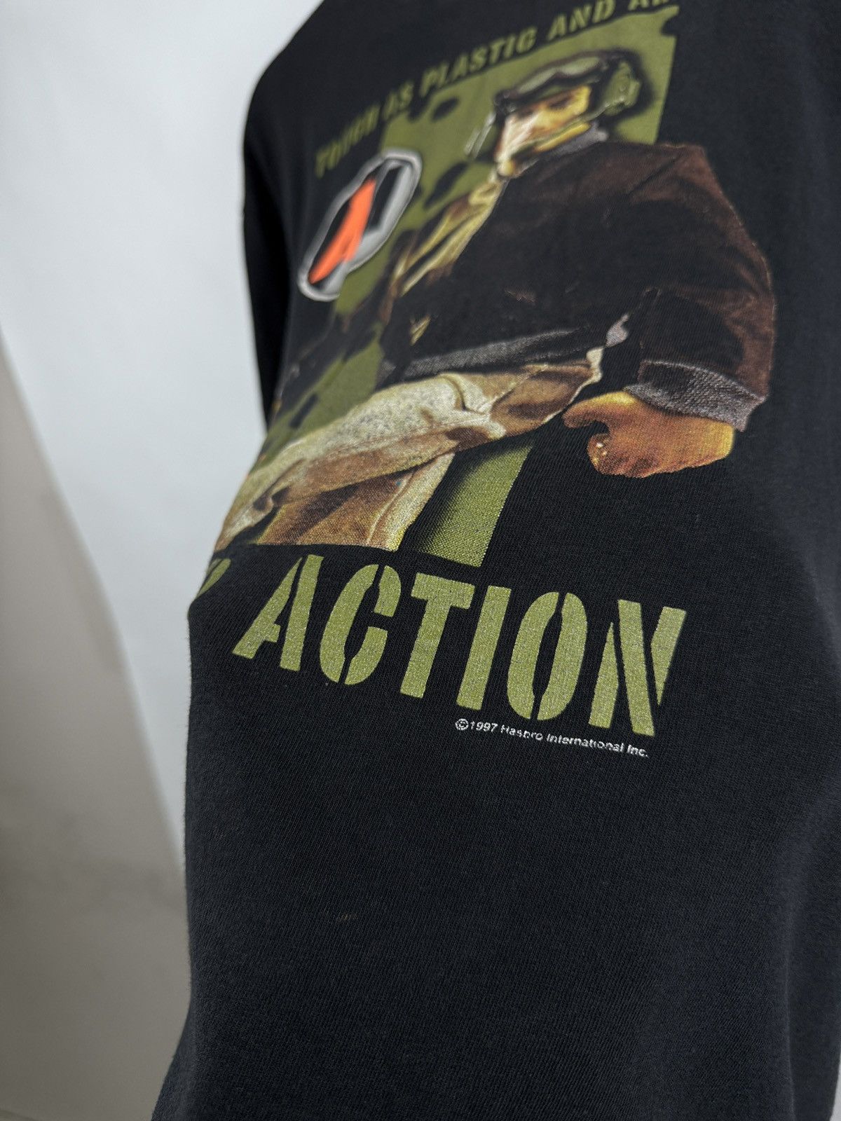 Fruit Of The Loom 🇺🇸 Vintage 1997 Action Man Military Soldier Figurine T-Shirt Size US L / EU 52-54 / 3 - 5 Thumbnail