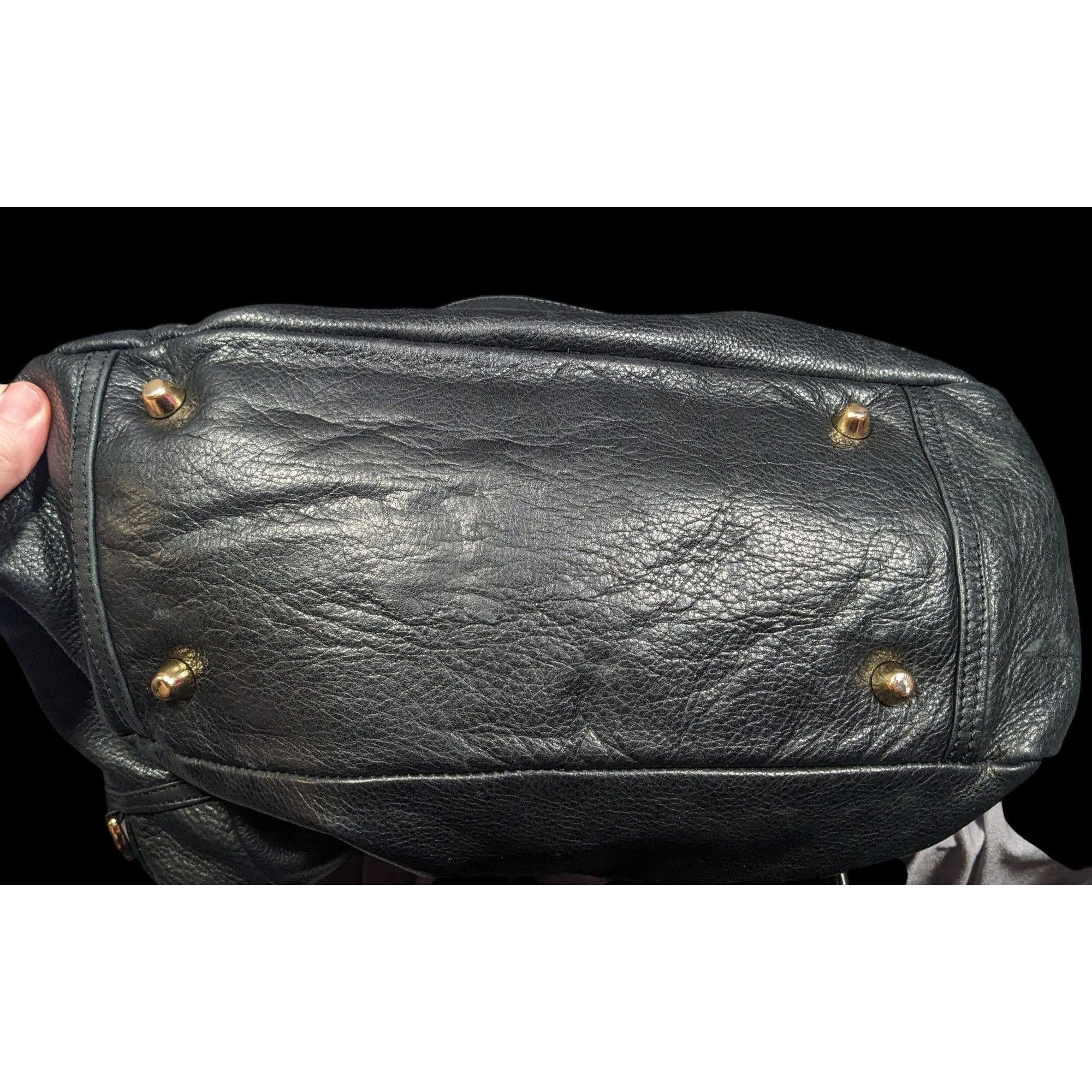 Other Paris House Black Slouchy Leather Googly Eye Bag Size ONE SIZE - 9 Thumbnail