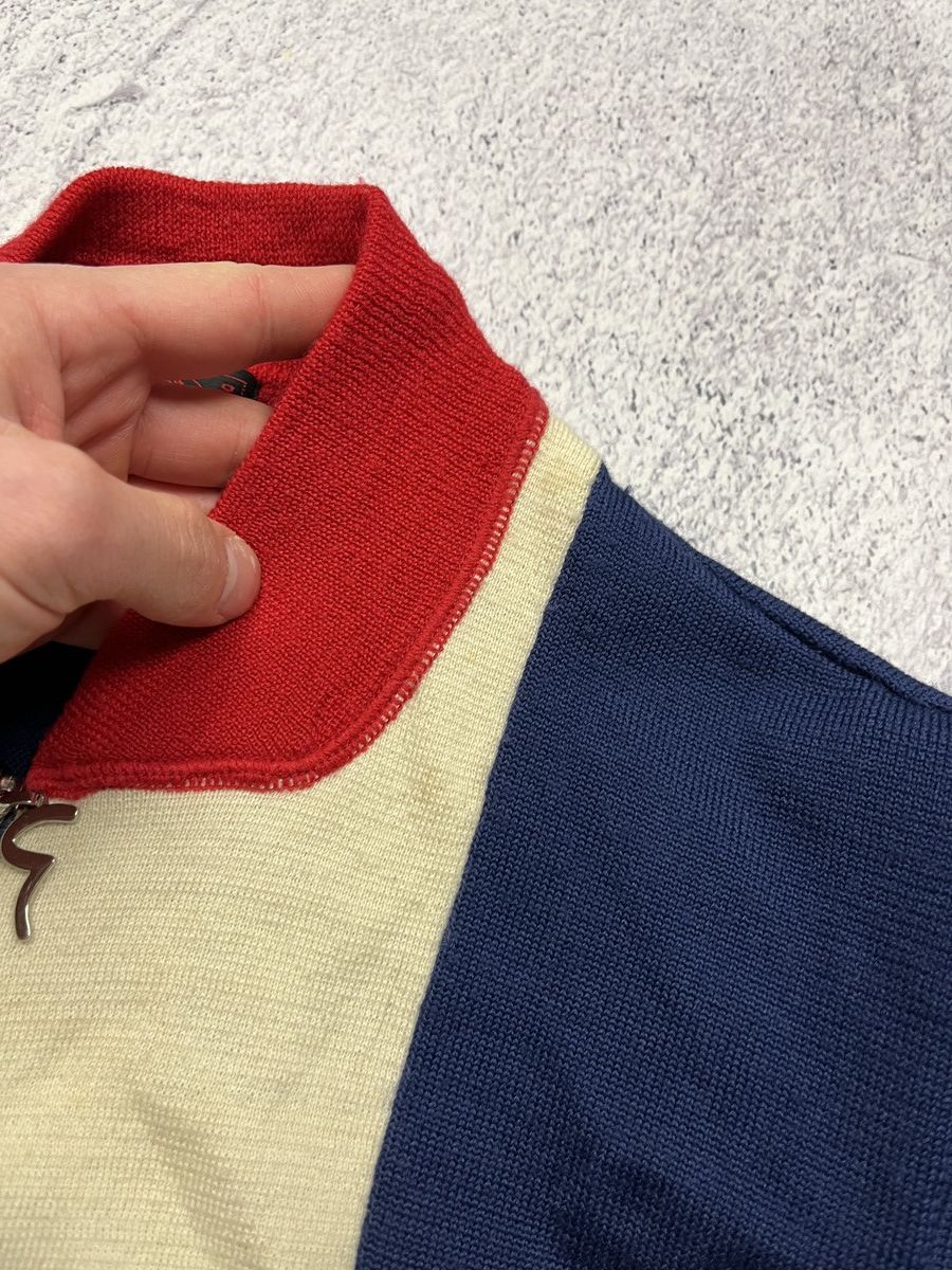 Evisu Vintage Evisu Big Logo Wool Knitted Zip Sweater Jacket Rare Size US S / EU 44-46 / 1 - 12 Thumbnail