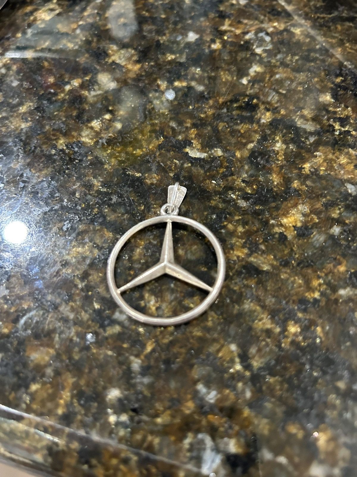 Sterling Silver 925 silver mercedes pendant Size ONE SIZE - 2 Thumbnail