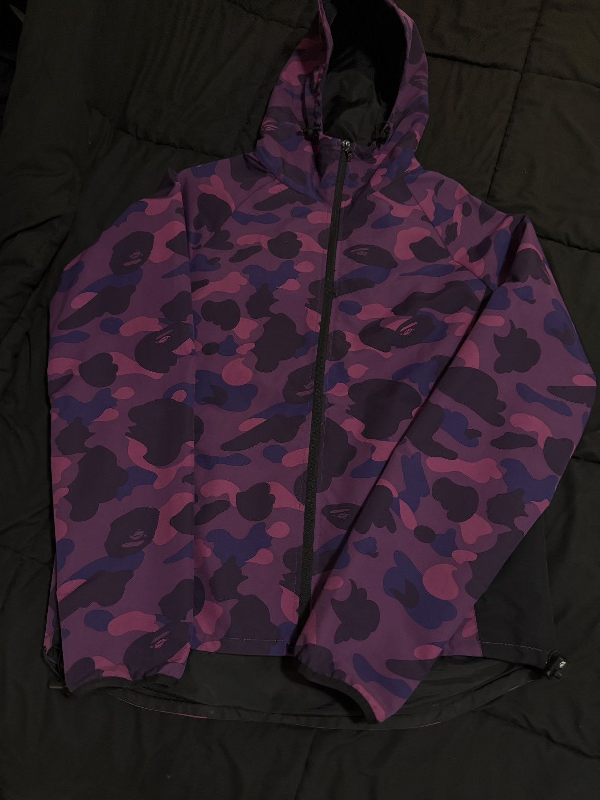 Bape Bape Windbreaker Purple Camo Jacket Size XL Size US XL / EU 56 / 4 - 2 Thumbnail