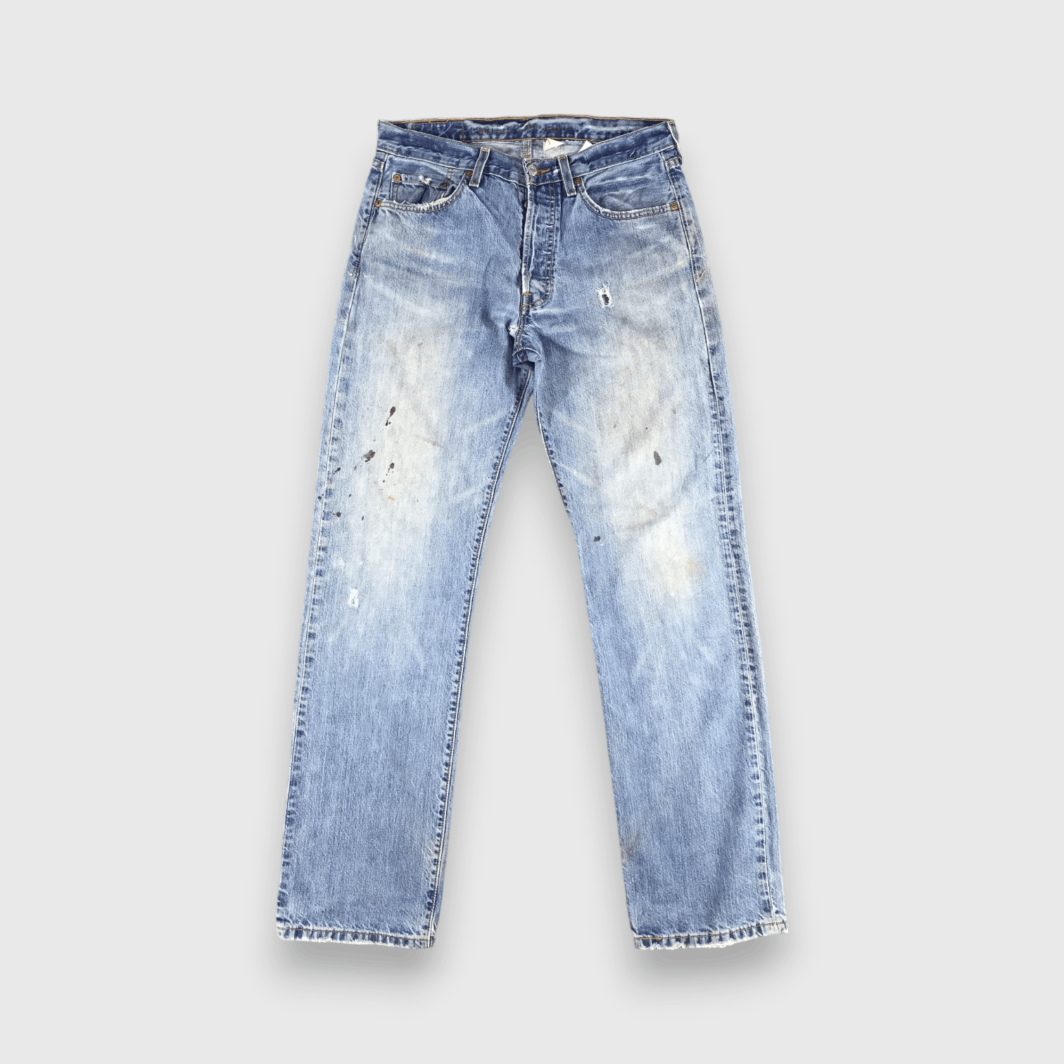 Levi's 90s Vintage Blue Wash Levis 501 Jeans-J1602 Size US 33 - 1 Thumbnail