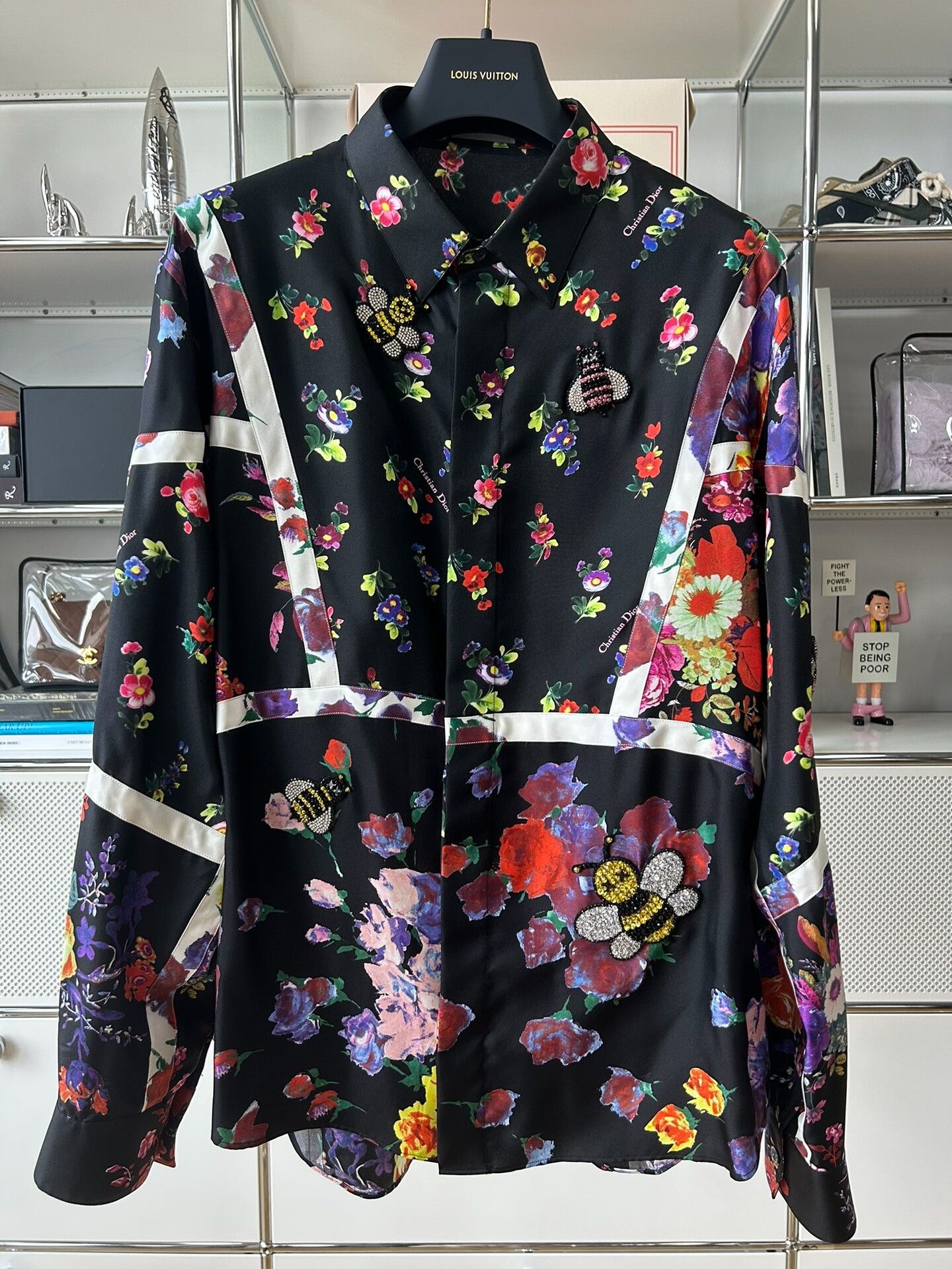Dior Dior KAWS Floral Silk Embroidered Shirt Size US M / EU 48-50 / 2 - 1 Thumbnail