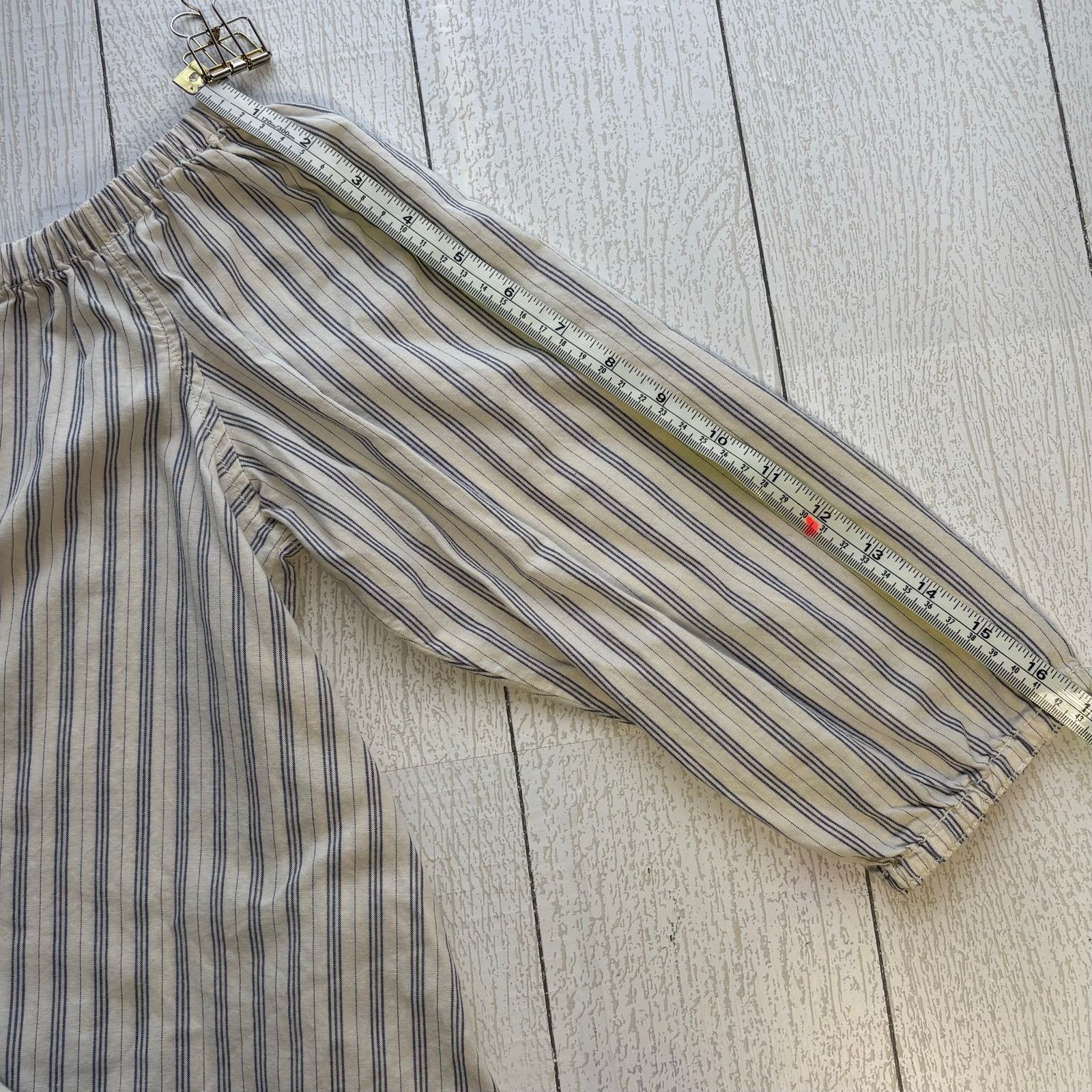 Madewell Madewell Striped Off Shoulder Boho Swing Top Small Size S / US 4 / IT 40 - 3 Thumbnail