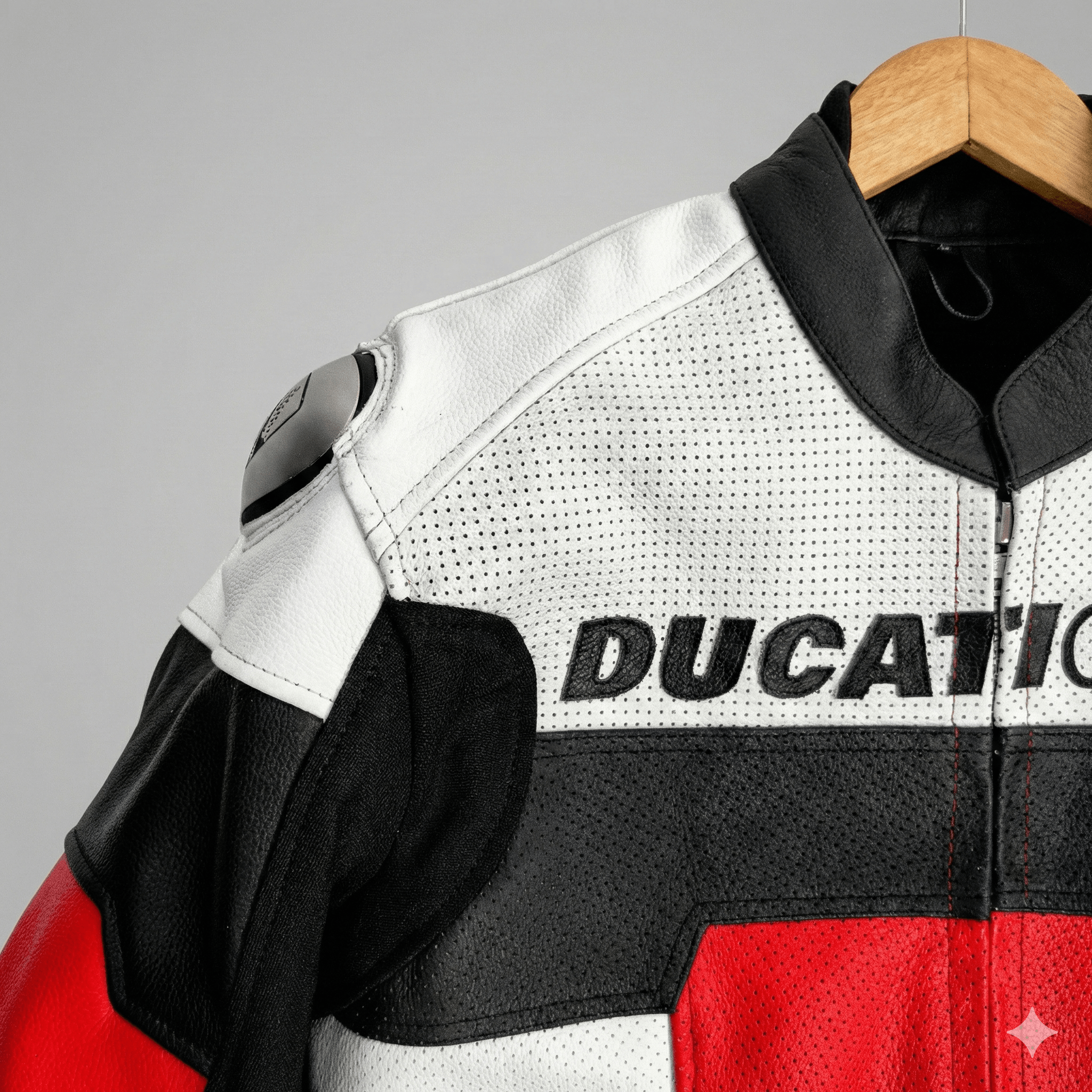 Ducati Ducati Corse Perforated Leather Racing Jacket Moto Armored Size US M / EU 48-50 / 2 - 4 Thumbnail