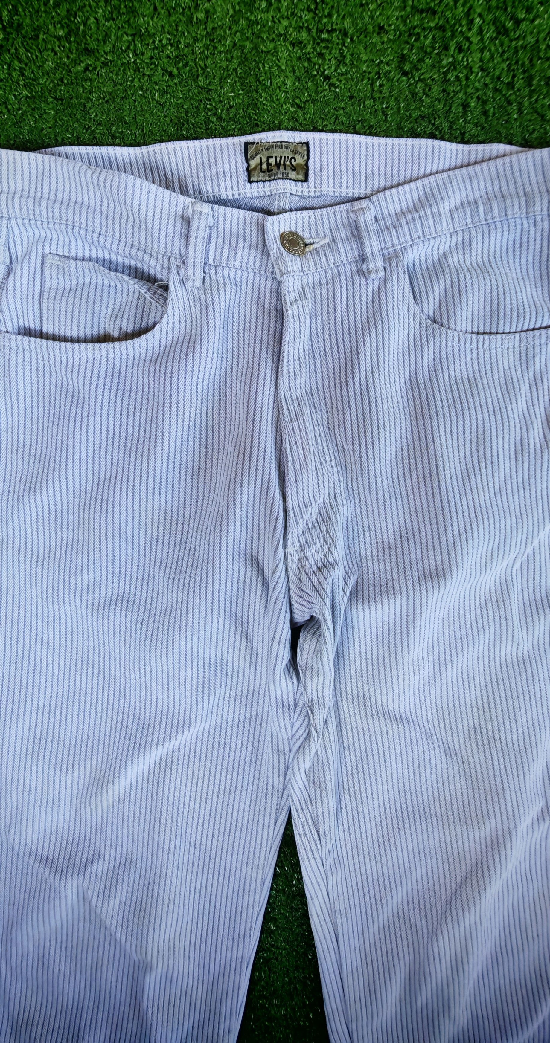 Levi's Vintage Clothing Vintage Levi's 636 Hickory stripe jeans Size US 30 / EU 46 - 2 Thumbnail