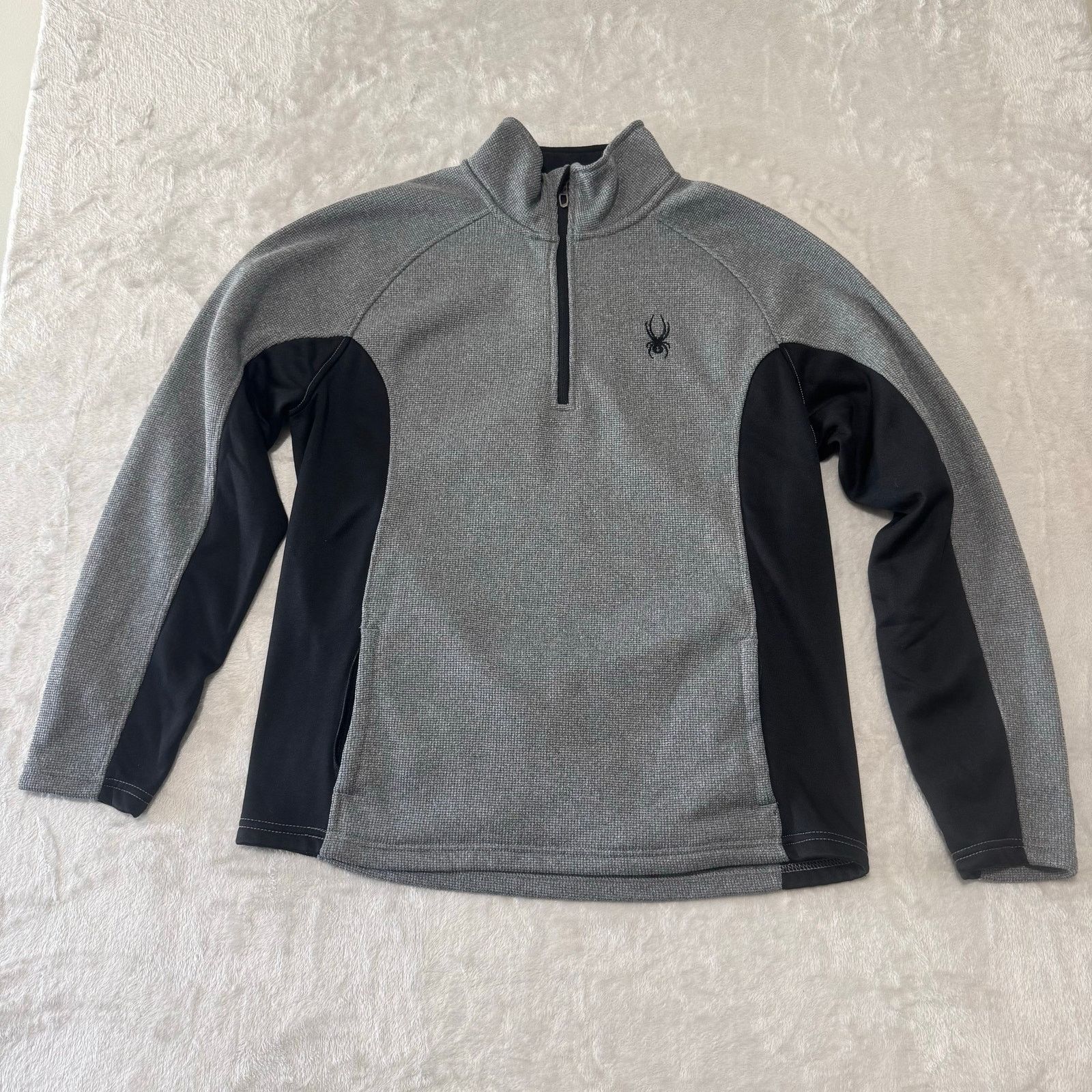 Spyder NWOT Spyder Men's Outbound 1/2 Zip Sweatshirt L Gray Size US L / EU 52-54 / 3 - 1 Thumbnail