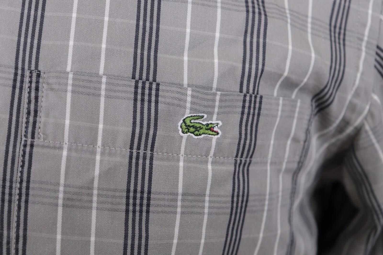 Lacoste Men Lacoste Brown Check Button Dress Shirt Size 39 Size US M / EU 48-50 / 2 - 10 Thumbnail