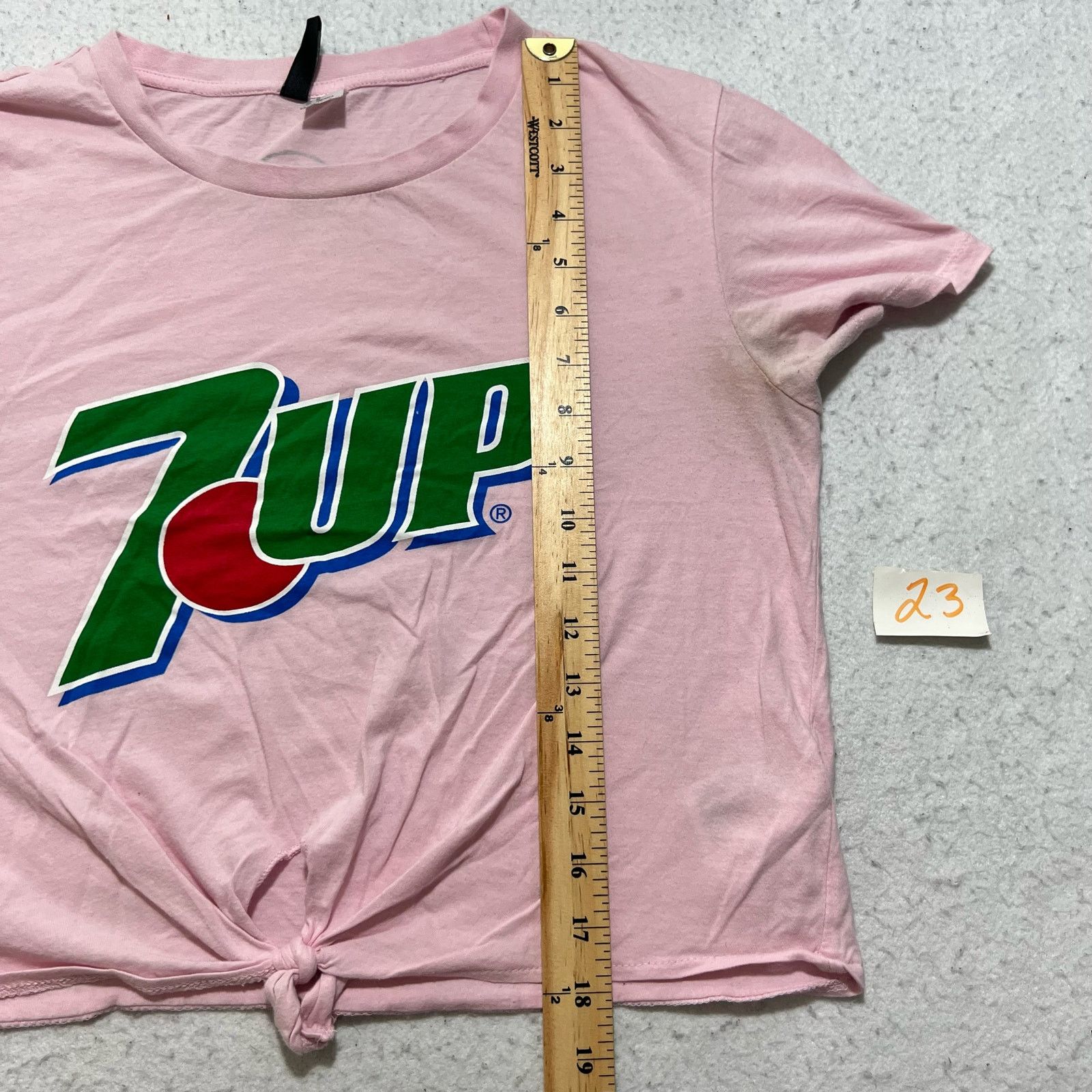 H&M H & M Divided 7 Up Crop Top Graphic T Shirt Soda Pop Pink Size M / US 6-8 / IT 42-44 - 8 Thumbnail